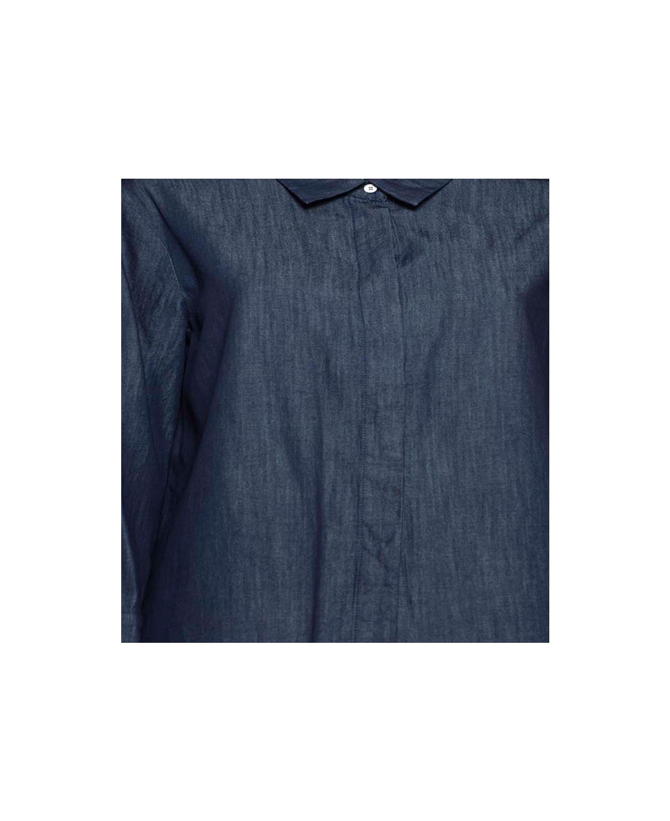 Max Mara Denim Long-sleeved Shirt - Denim