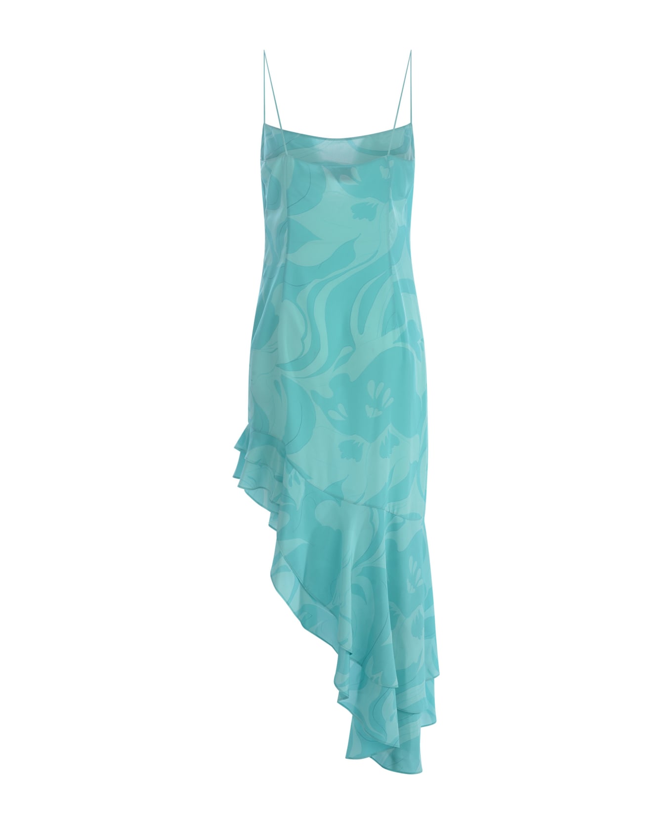 Etro Asymmetric Sleeveless Dress - Celeste