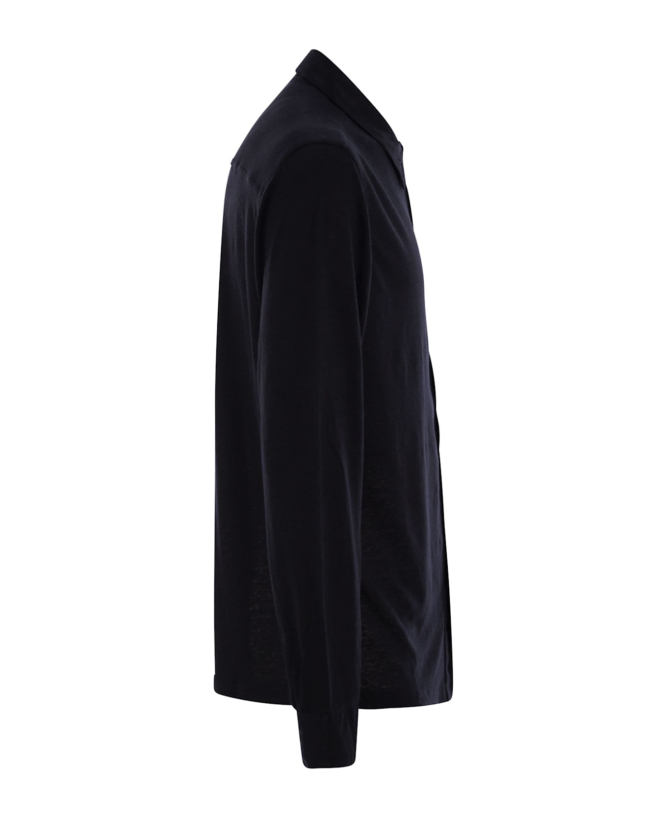 Majestic Filatures Linen Long-sleeved Shirt - Blue
