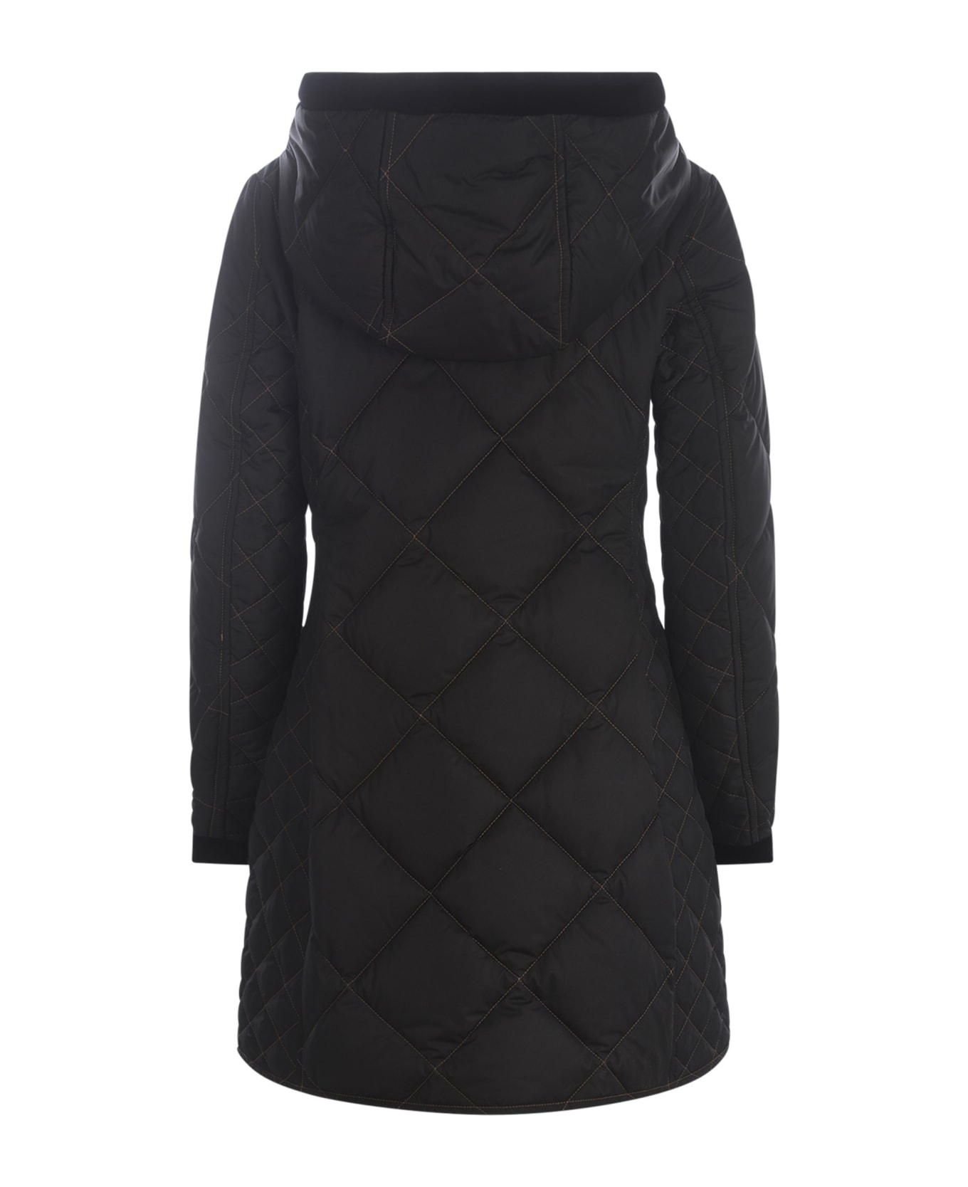 Fay Quilted Coat Fay "virginia" Made Of Technical Fabric - Nero コート