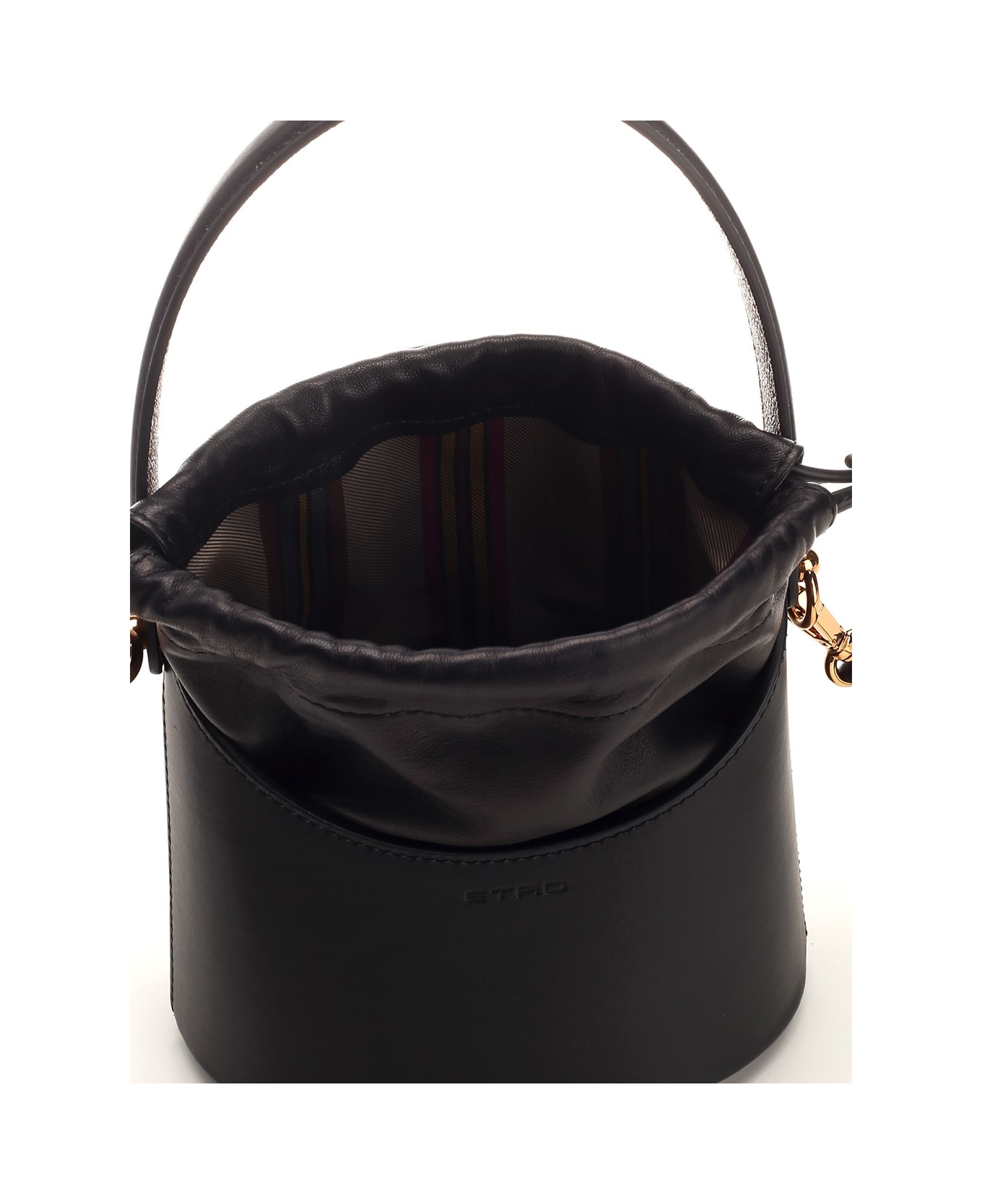 Etro 'saturno' Small Bucket Bag - Nero
