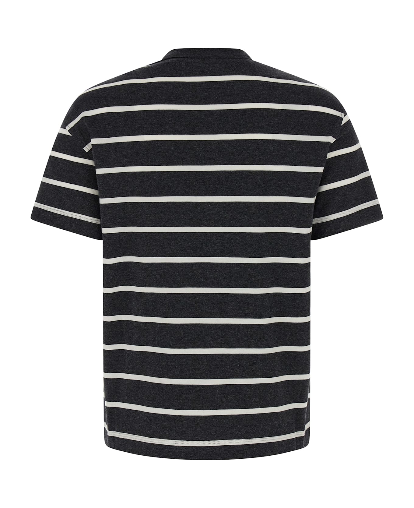 Brunello Cucinelli Monile Stripes T-shirt - Gray
