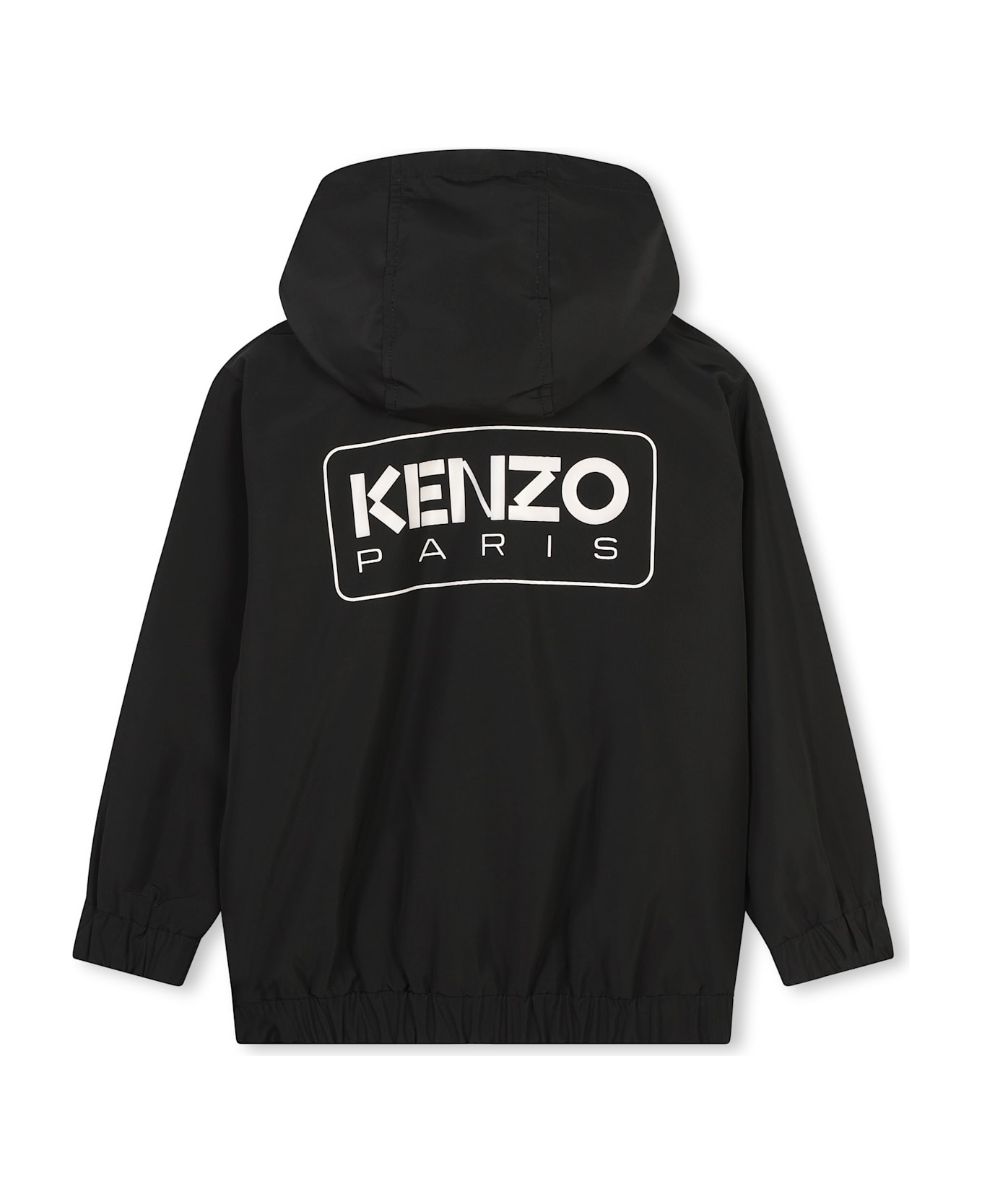 Kenzo Kids Lightweight Jacket With Print - Black コート＆ジャケット