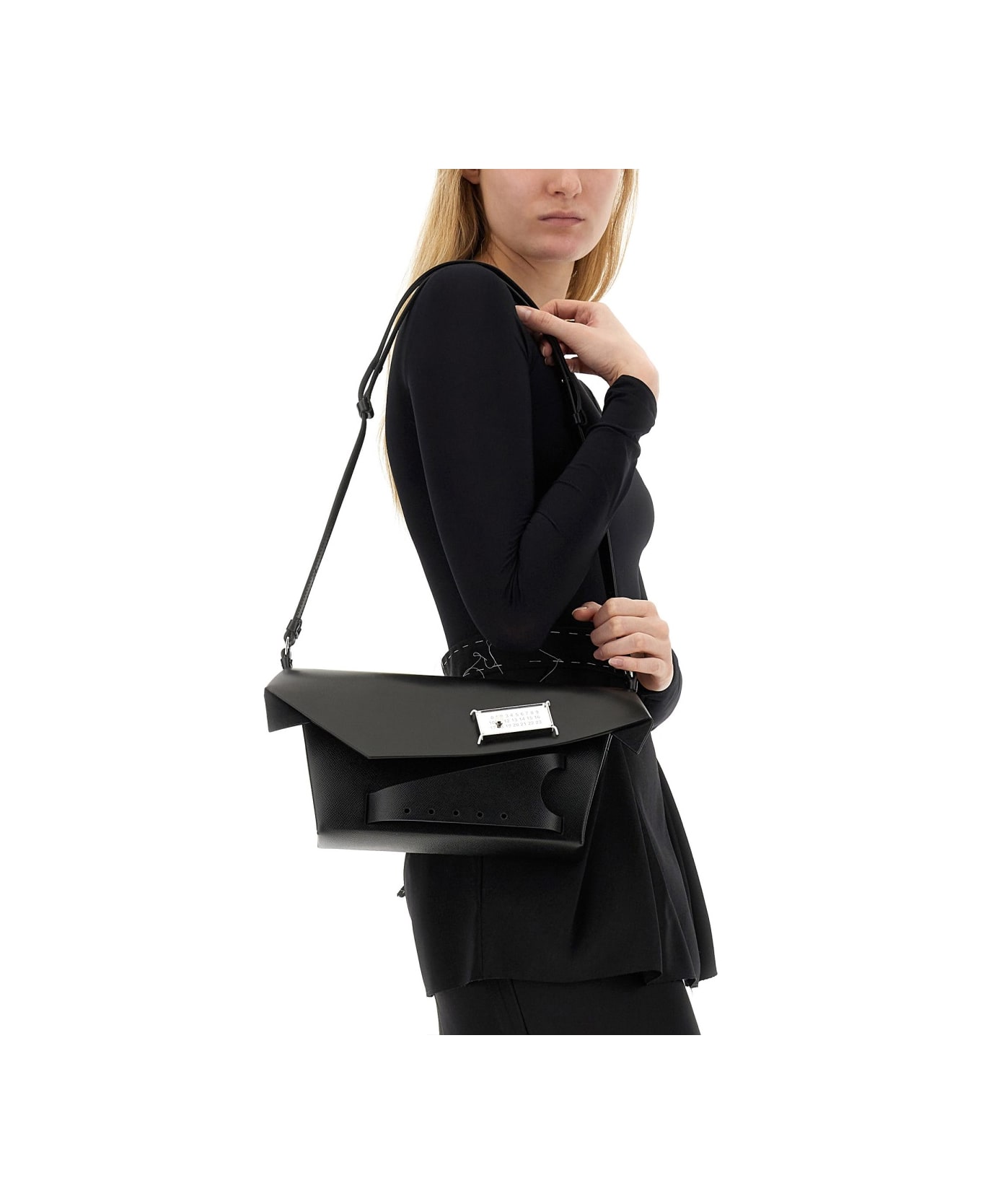 Maison Margiela Snatched Shoulder Bag - BLACK