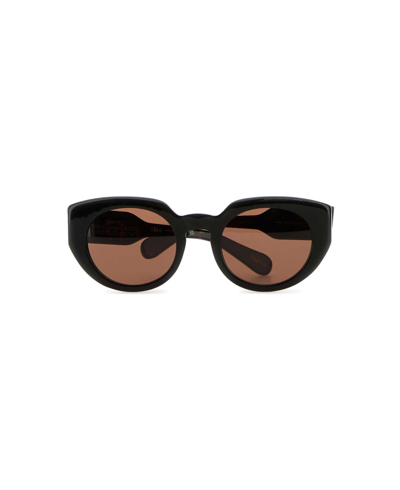 Chloé Dark Brown Acetate Gayia Sunglasses - HAVANA-HAVANA-BROWN