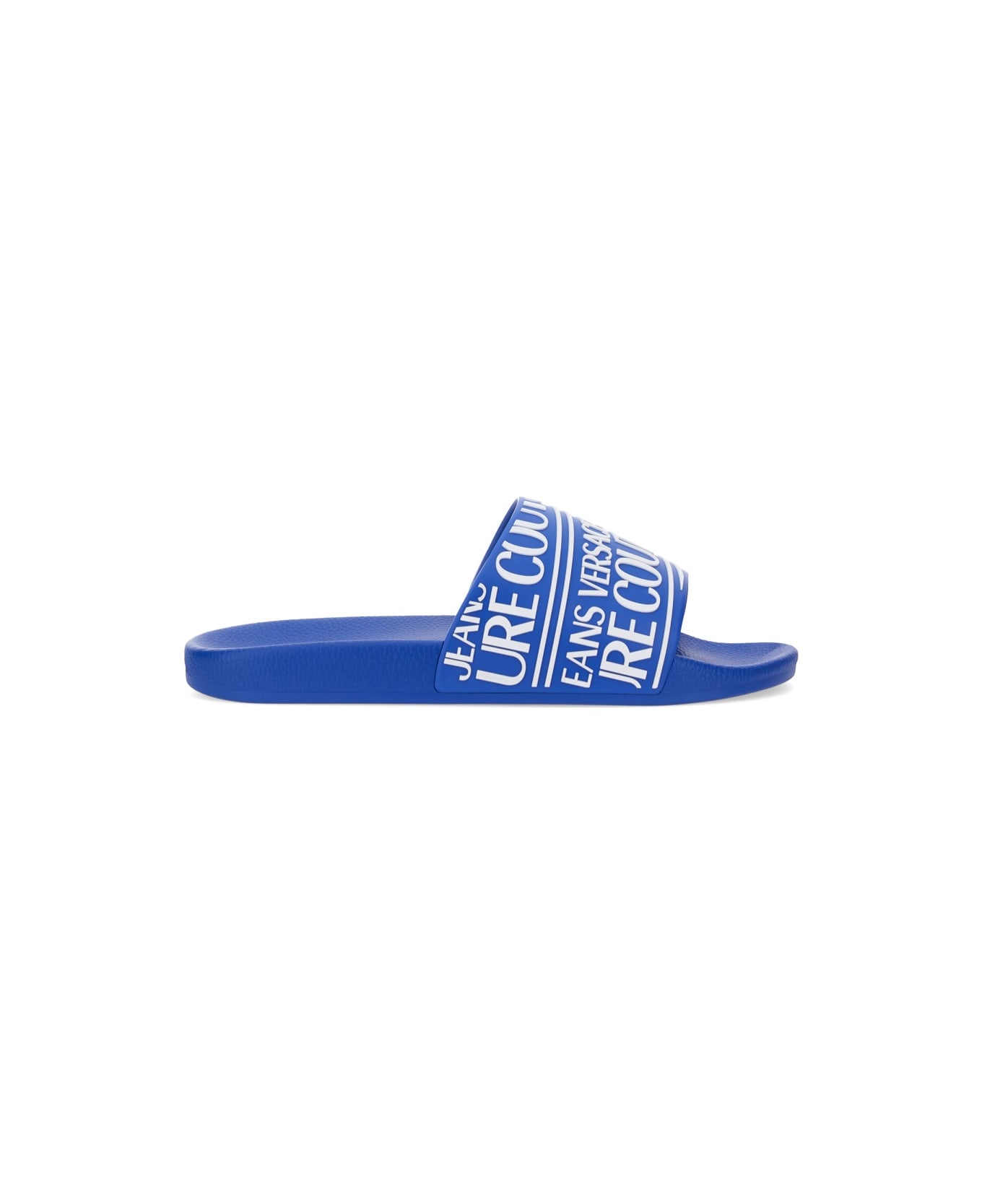 Versace Jeans Couture Sandal With Logo - BLUE