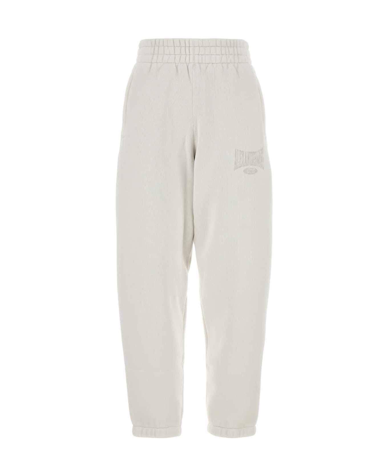 T by Alexander Wang White Cotton Blend Joggers - DIRTYWHITE