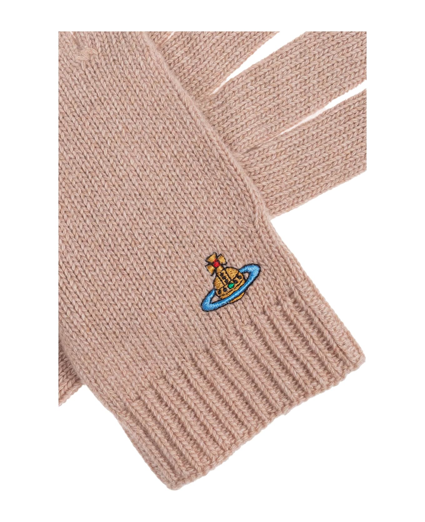 Vivienne Westwood Cashmere Gloves - NUDE