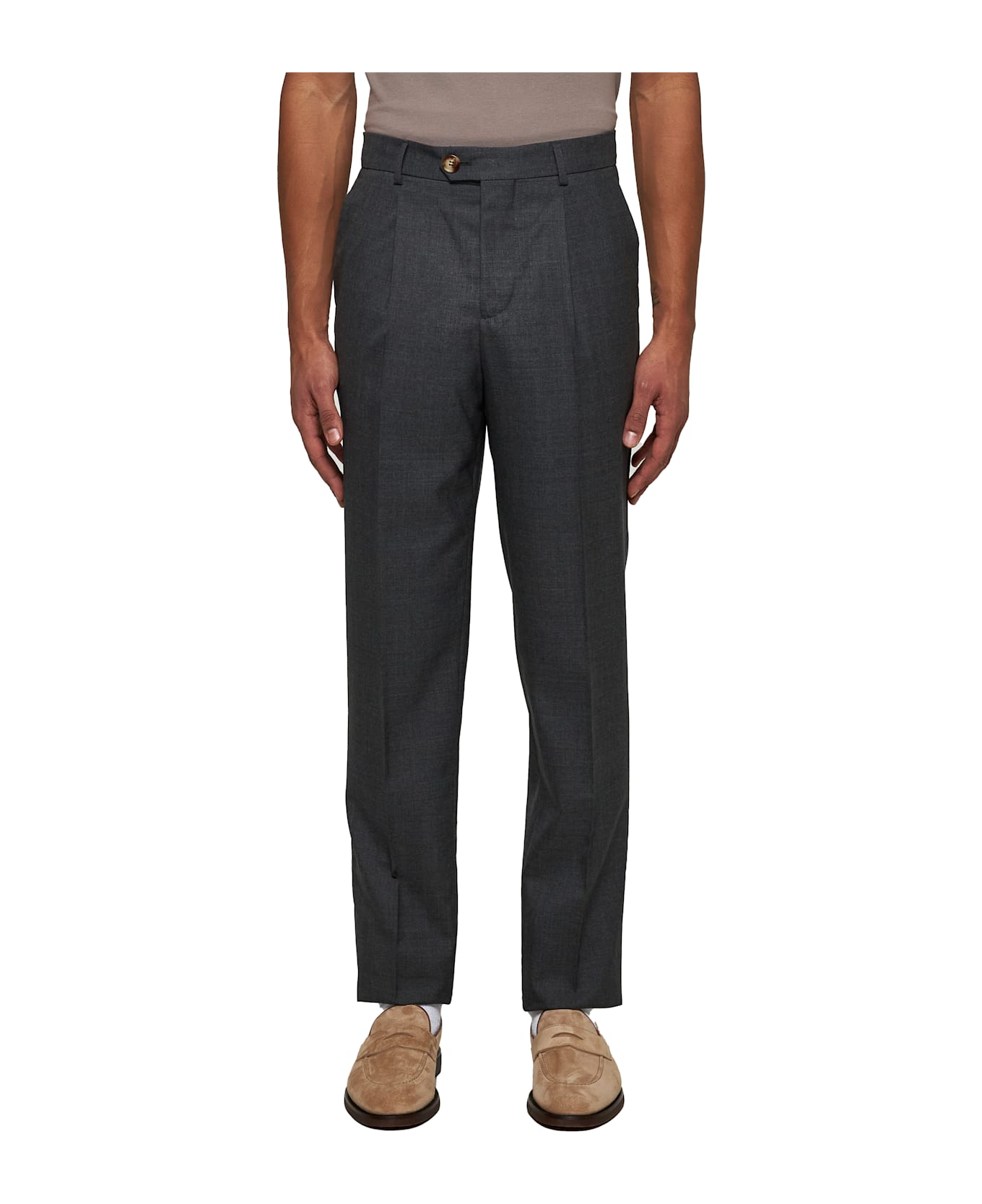 Brunello Cucinelli Pants - Grigio medio