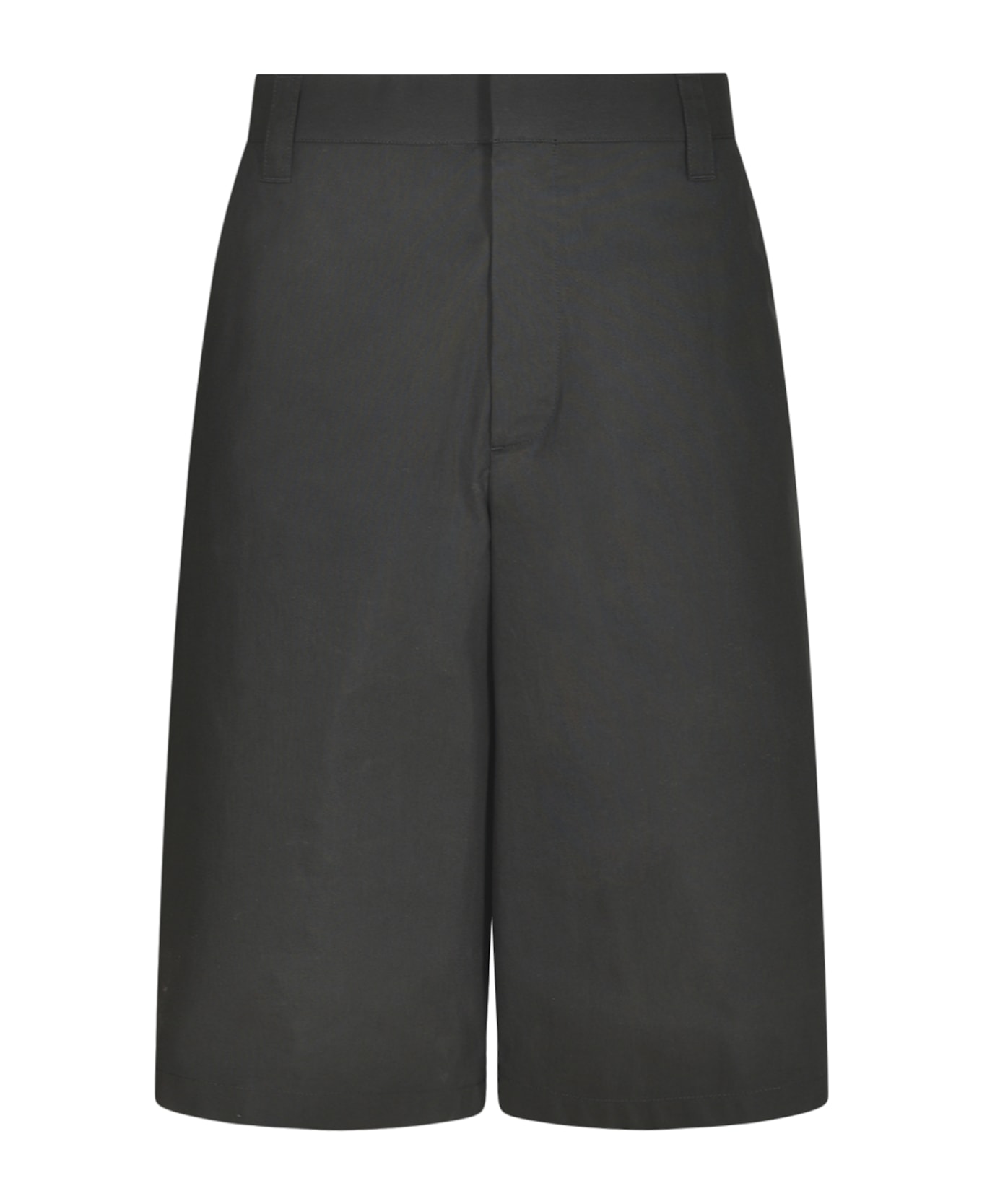 Moschino Wide Leg Plain Trouser Shorts - Black
