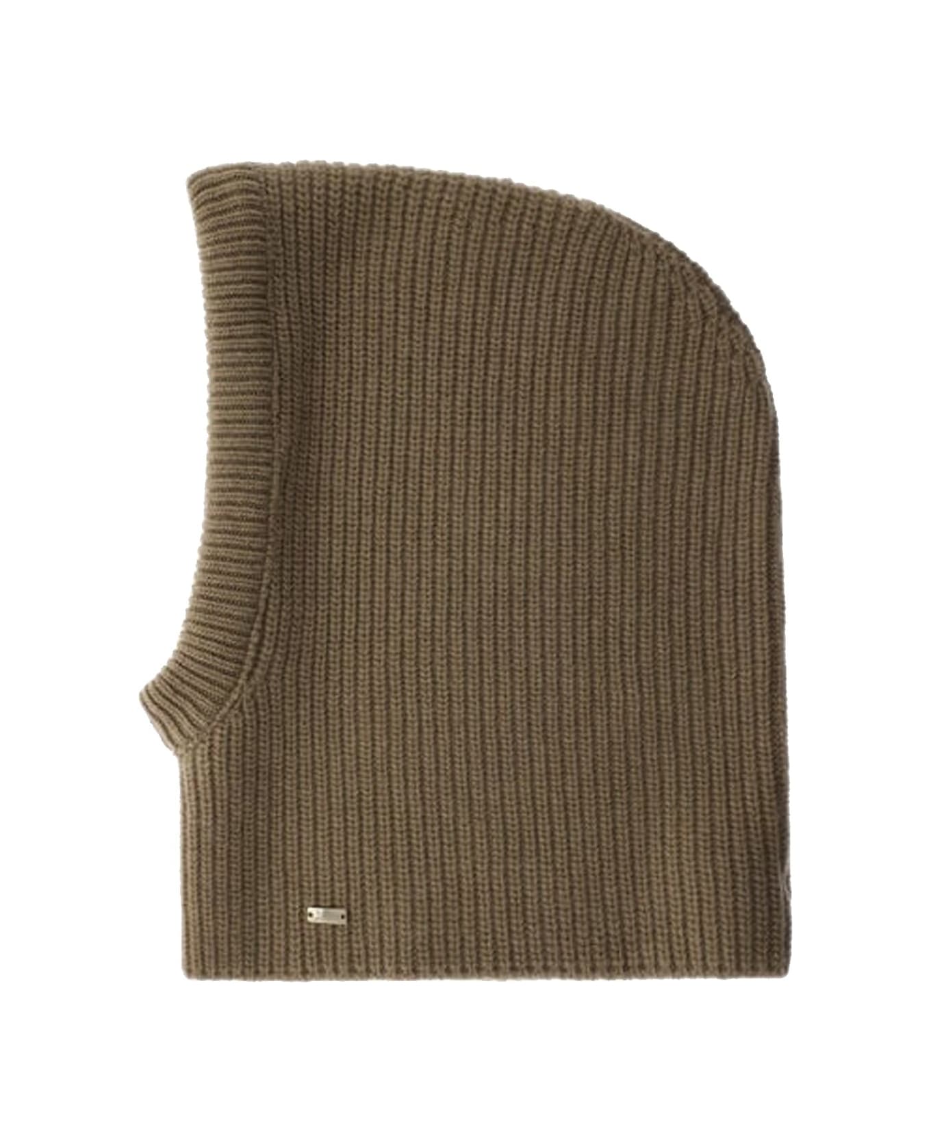 Herno Wool Balaclava Hat - Brown