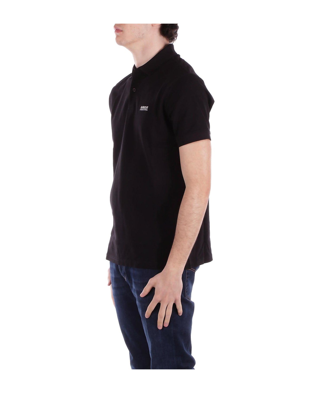 Barbour Short-sleeved Polo Shirt - Black