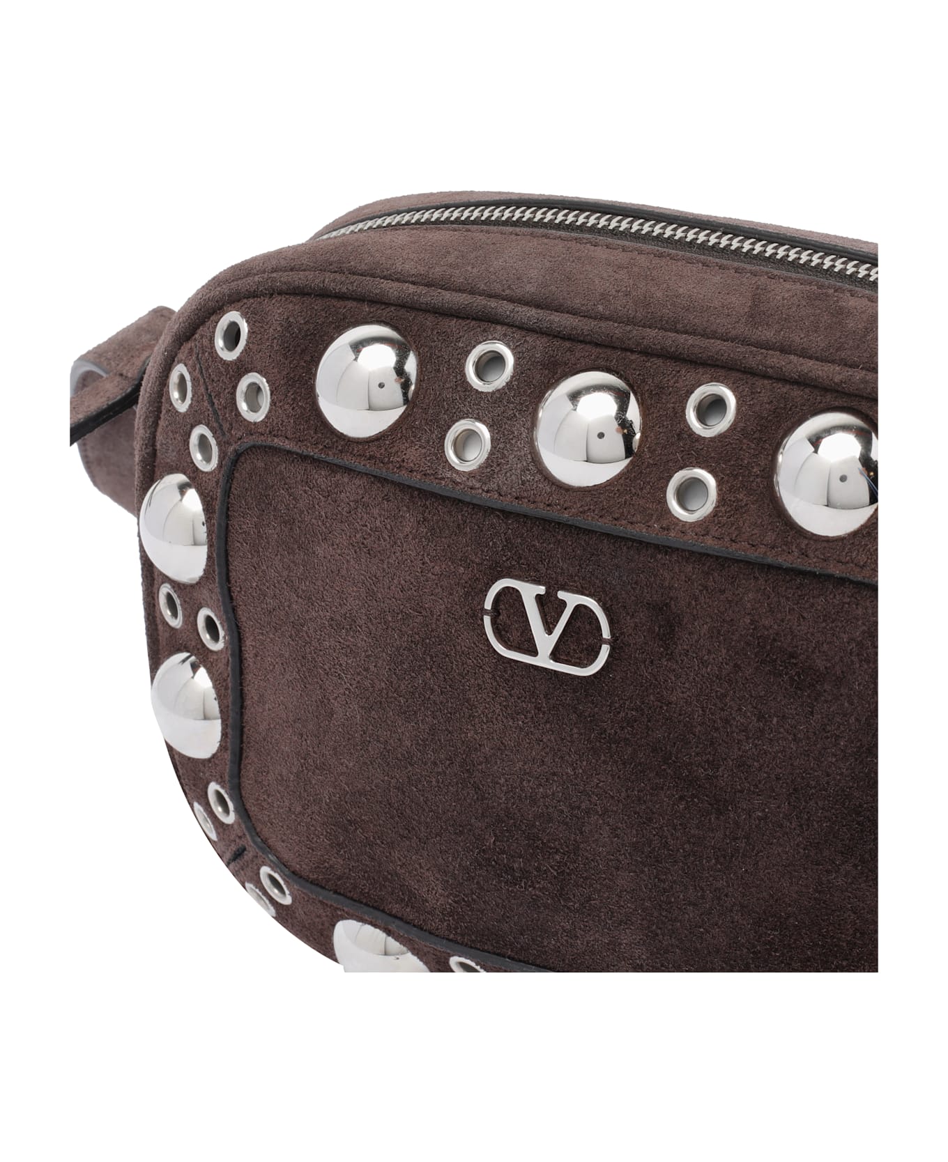 Valentino Garavani Suede Nellcote Crossbody Bag - Brown