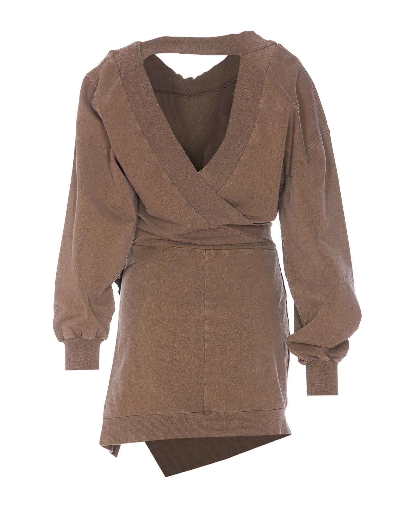 The Attico Mini Dress - Fade brown