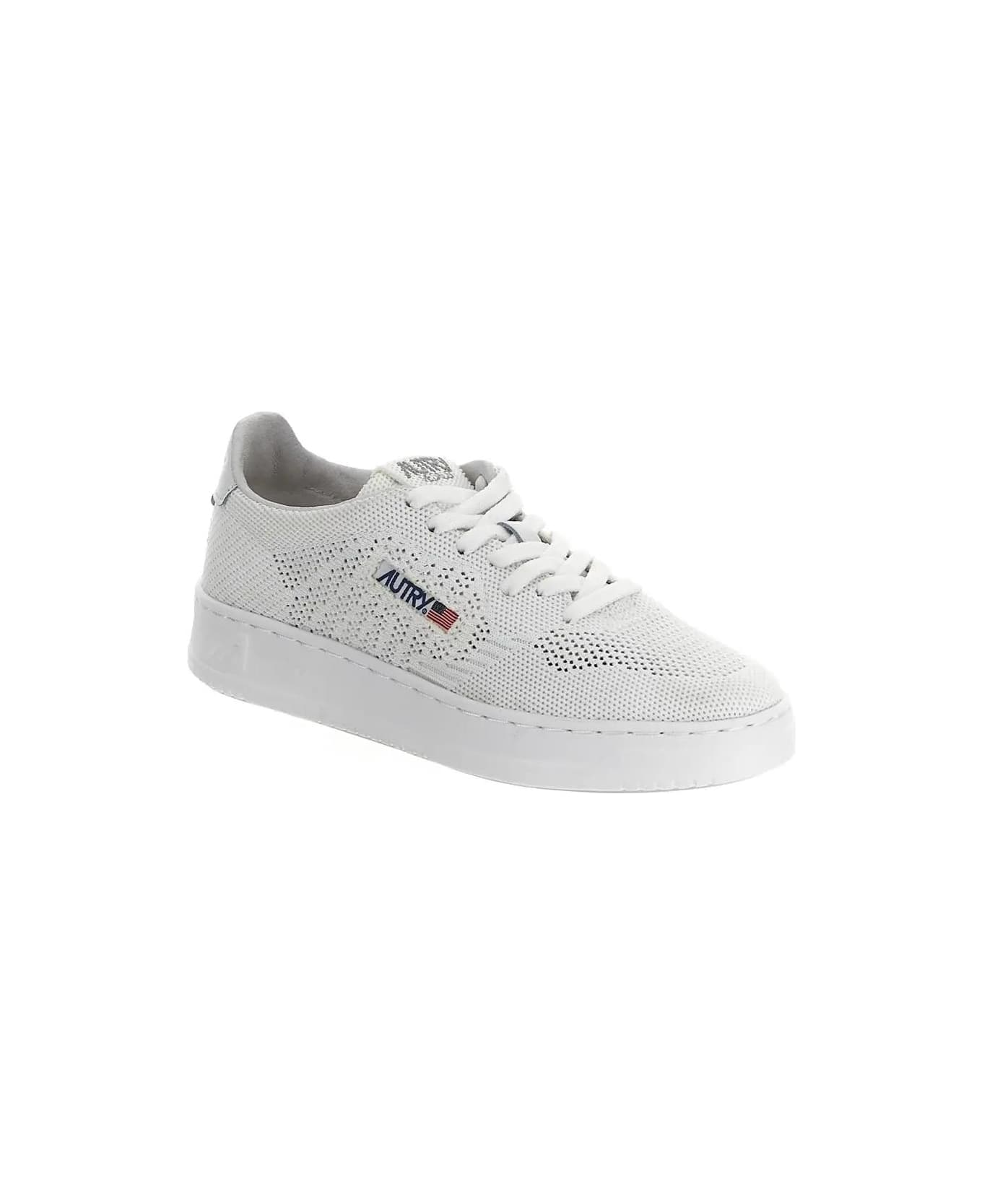 Autry White Easeknit Low Sneakers - White スニーカー