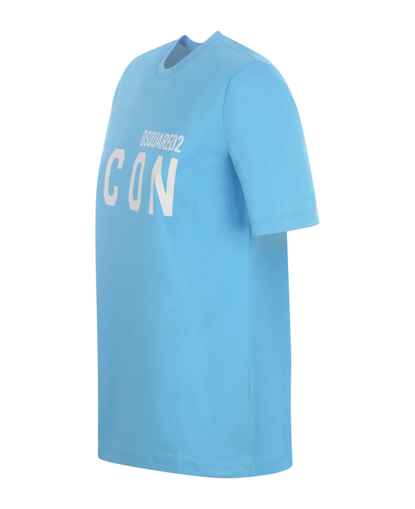 Dsquared2 T-shirt Dsquared2 'icon' In Cotton - Blue miami