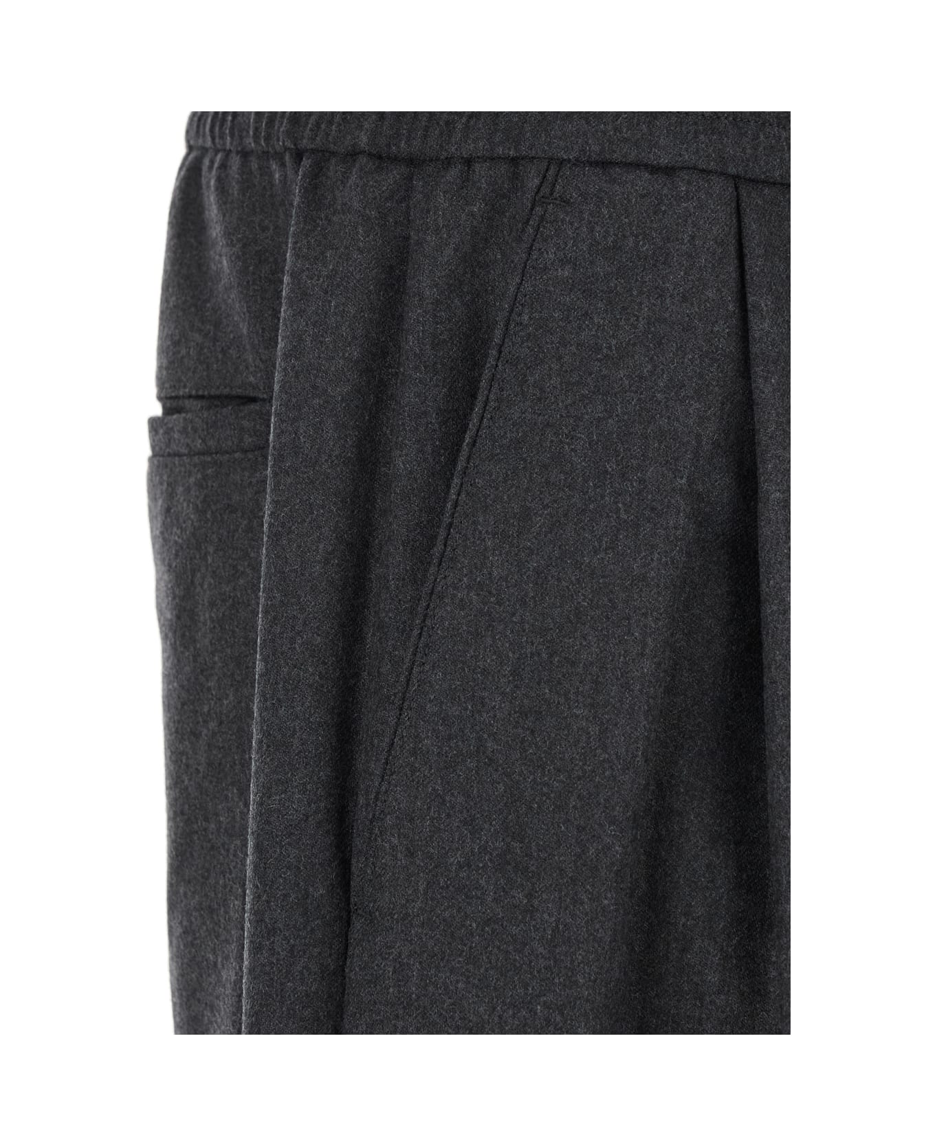 Juun.J Milled Wool Pants - Grey