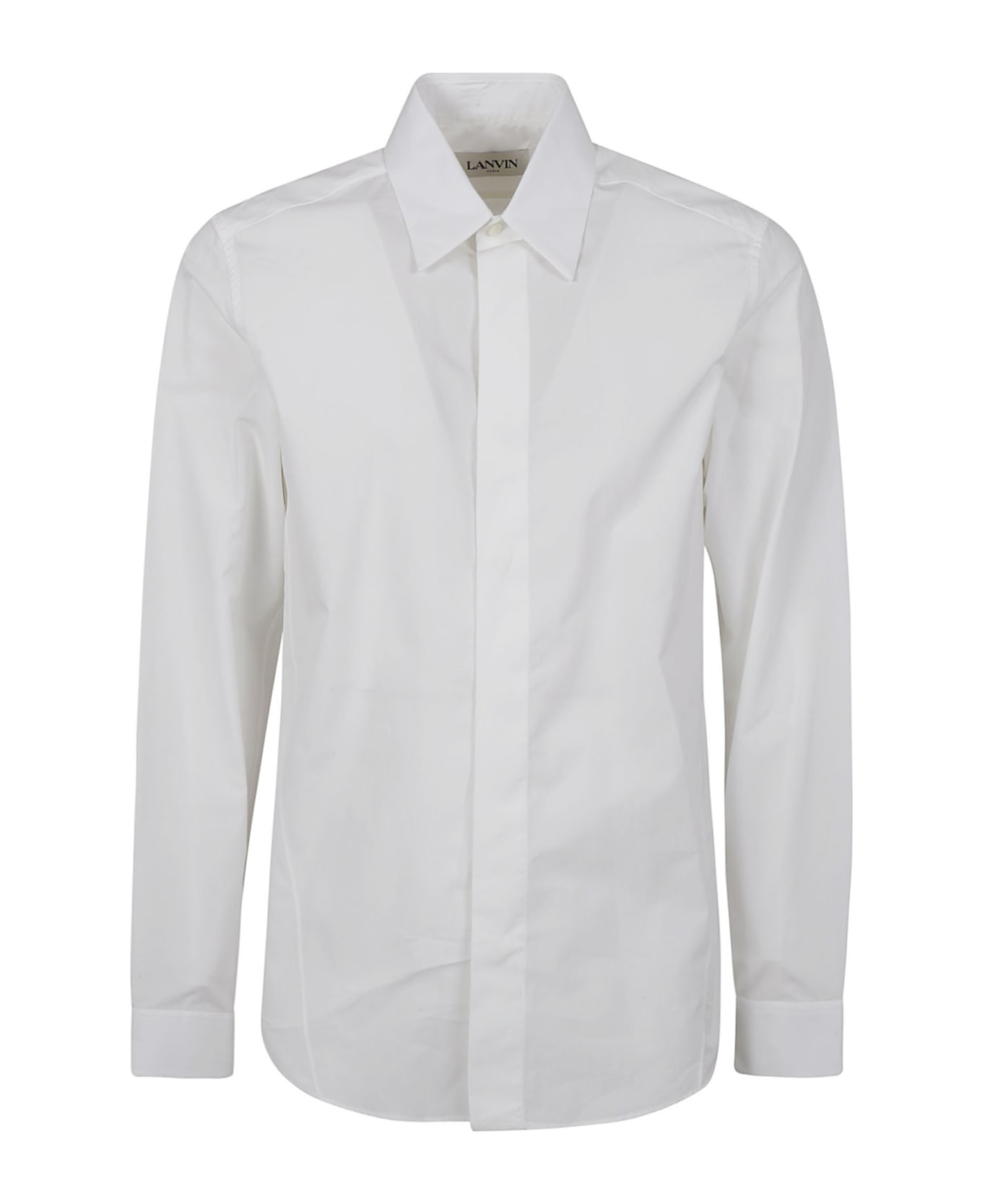 Lanvin Poplin Slim Fit Shirt - Optic White