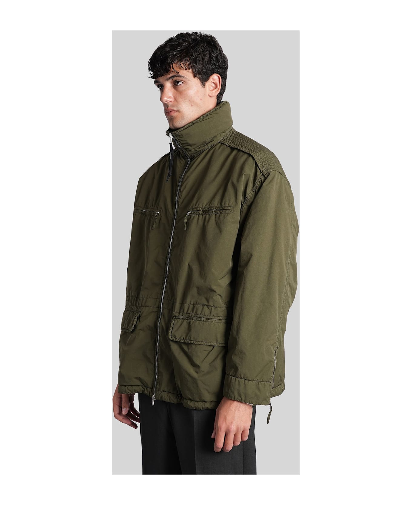 Aspesi Gravel Casual Jacket In Green Polyester - green