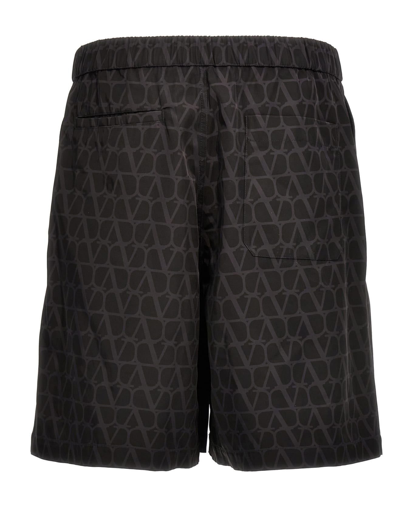 Valentino Garavani 'toile Iconographe' Valentino Bermuda Shorts - Black ショートパンツ