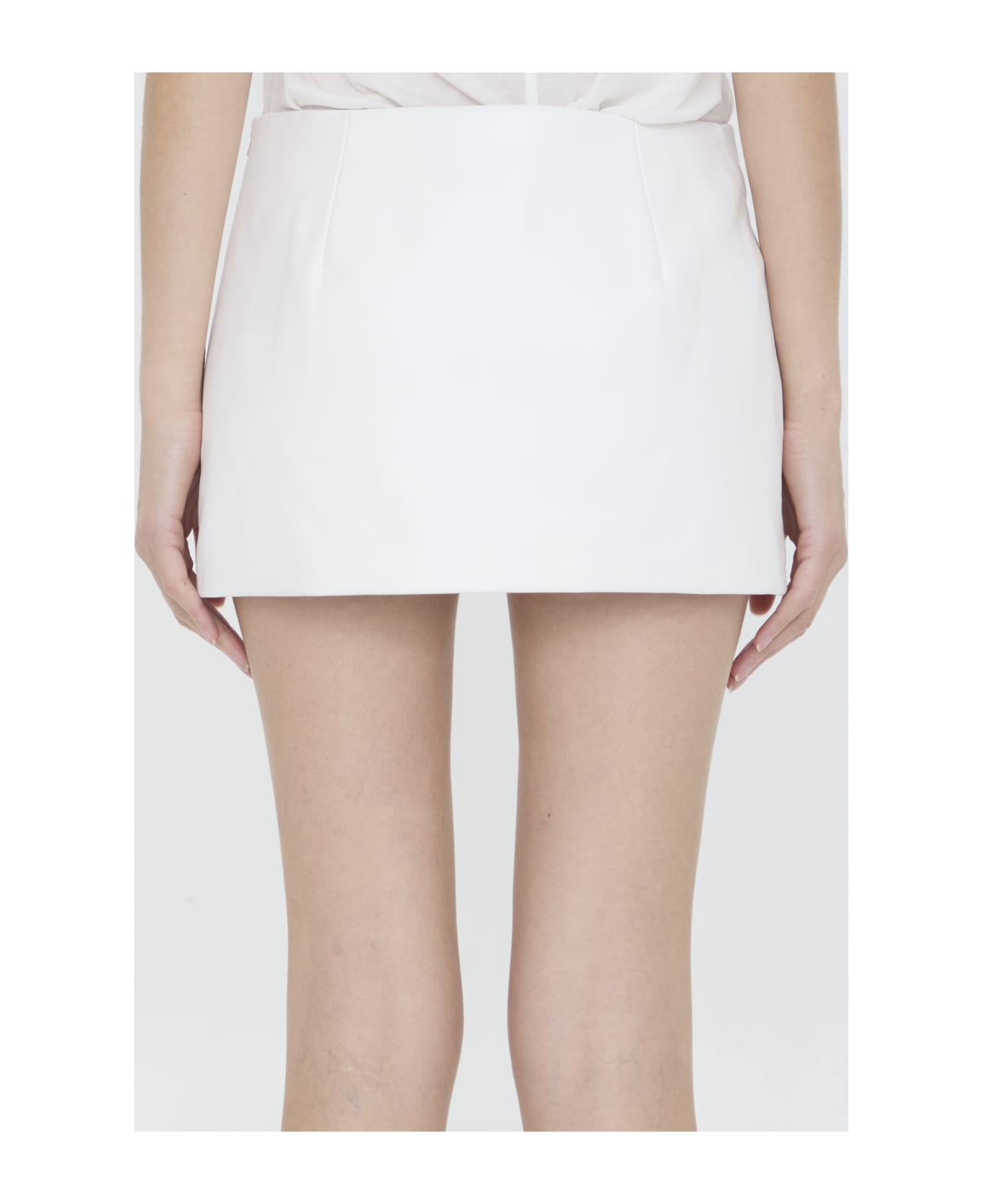 Khaite Jett Miniskirt - WHITE