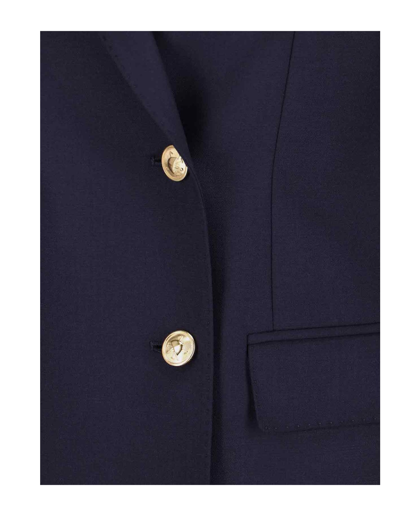 Polo Ralph Lauren Double-breasted Wool Blazer - Blue
