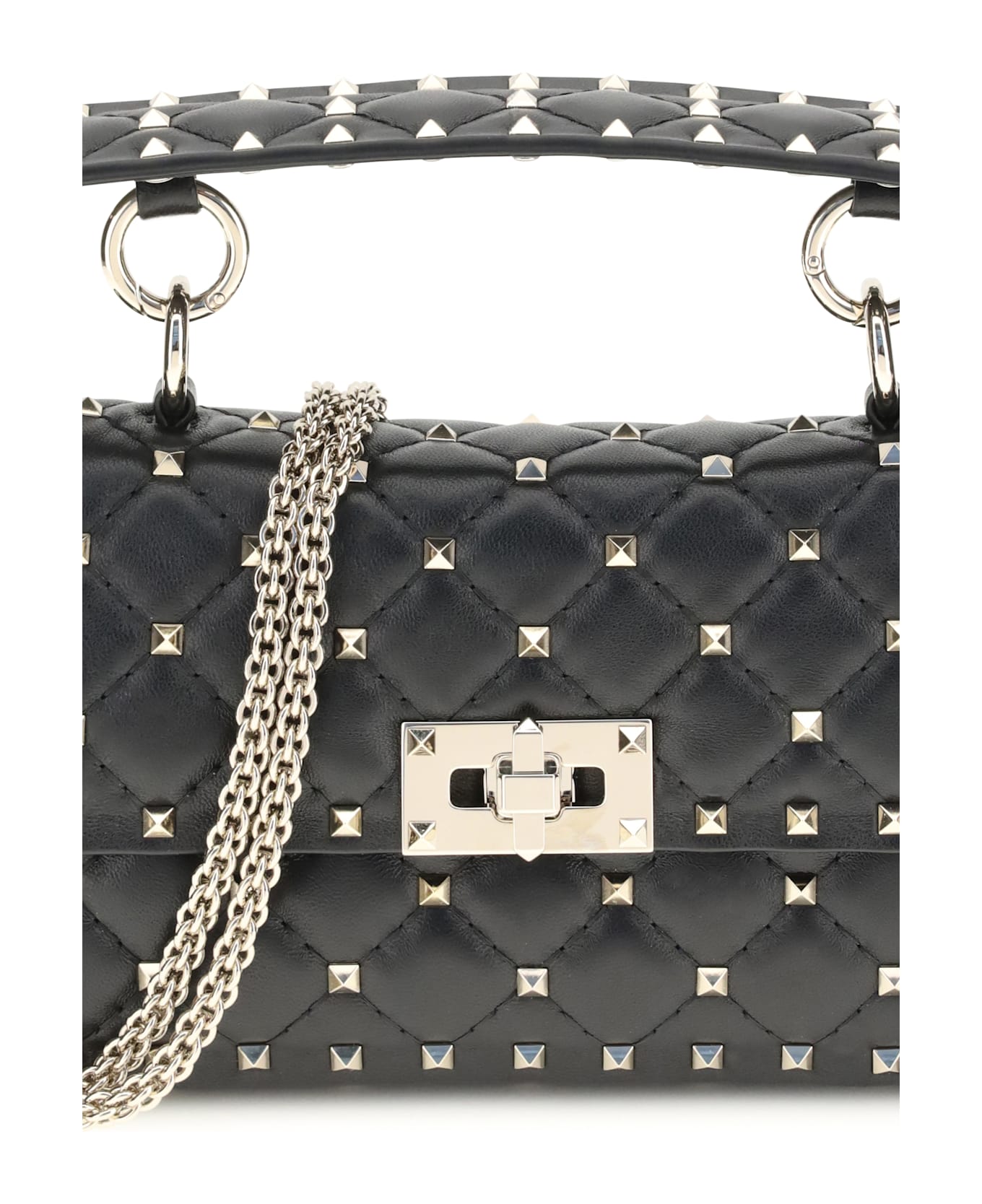 Valentino Garavani Small Leather Rockstud Spike Handbag
