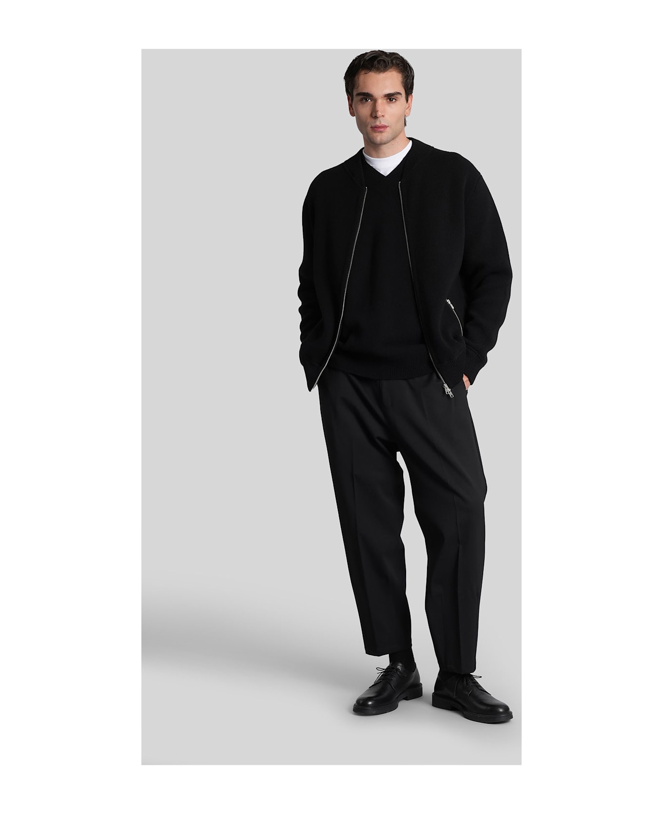 Mauro Grifoni Knitwear In Black Wool - black