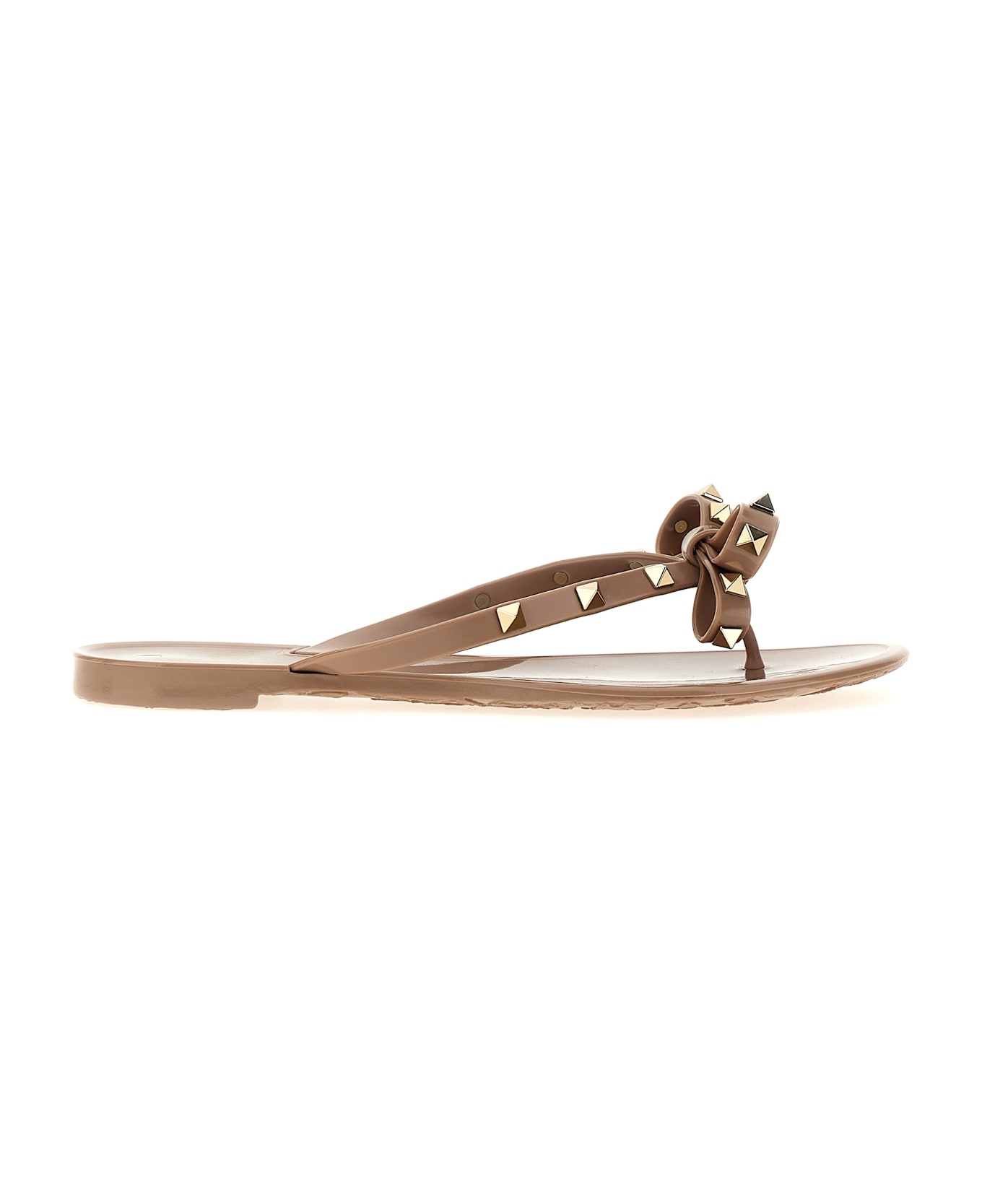 Valentino Garavani 'rockstud' Thong Sandals - Pink