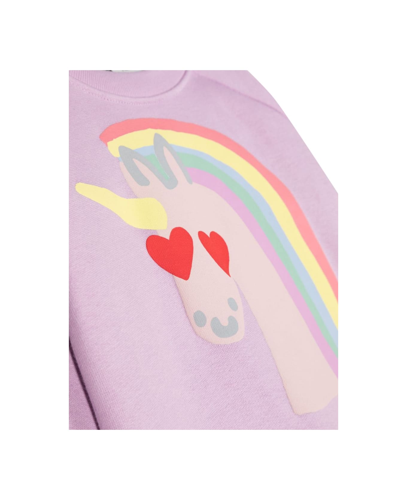 Stella McCartney Kids Unicorn Crewneck Sweatshirt - LILAC