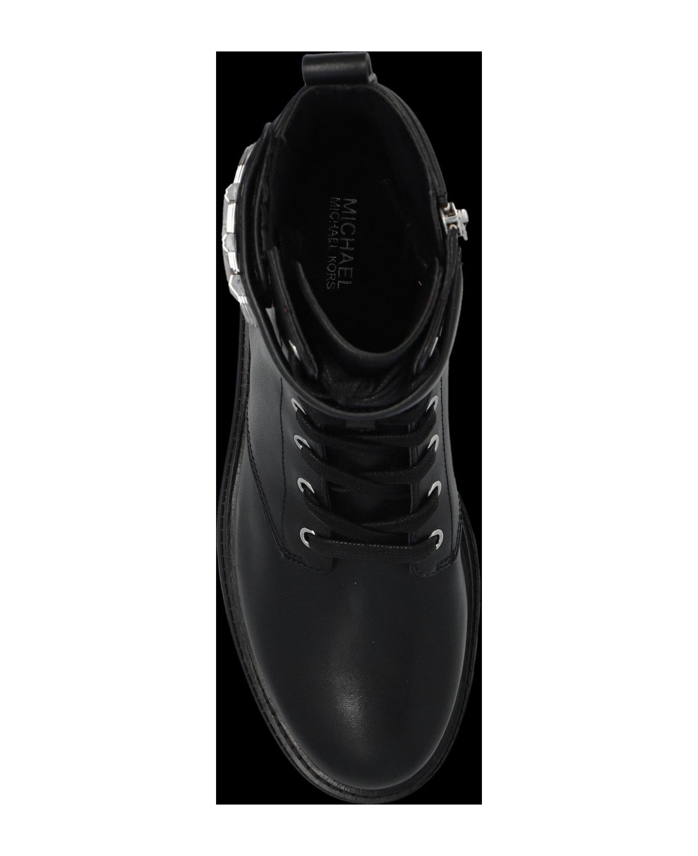 Michael Kors Parker Logo Plaque Ankle Boots - Black