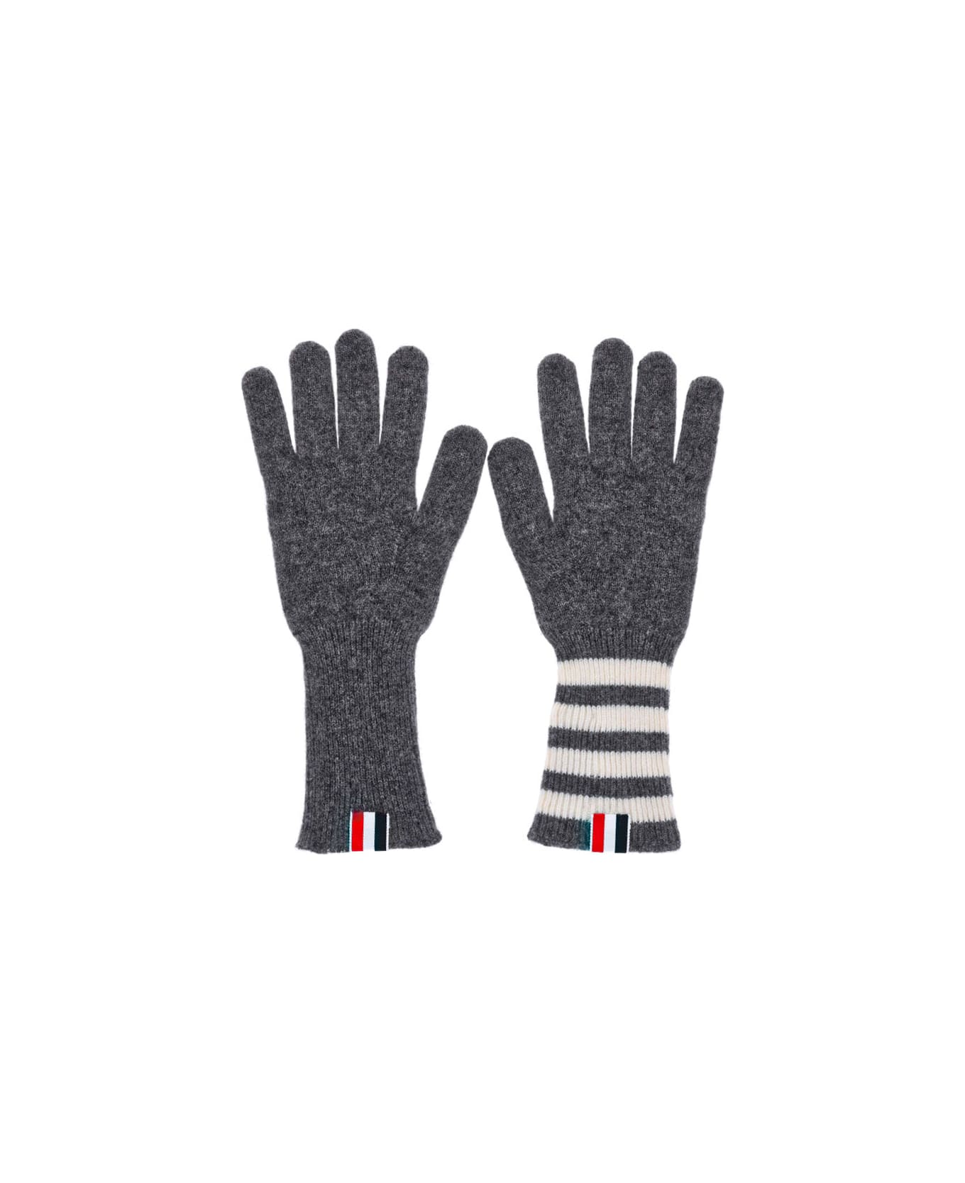 Thom Browne 
4-bar
 Cashmere Gloves - Gray