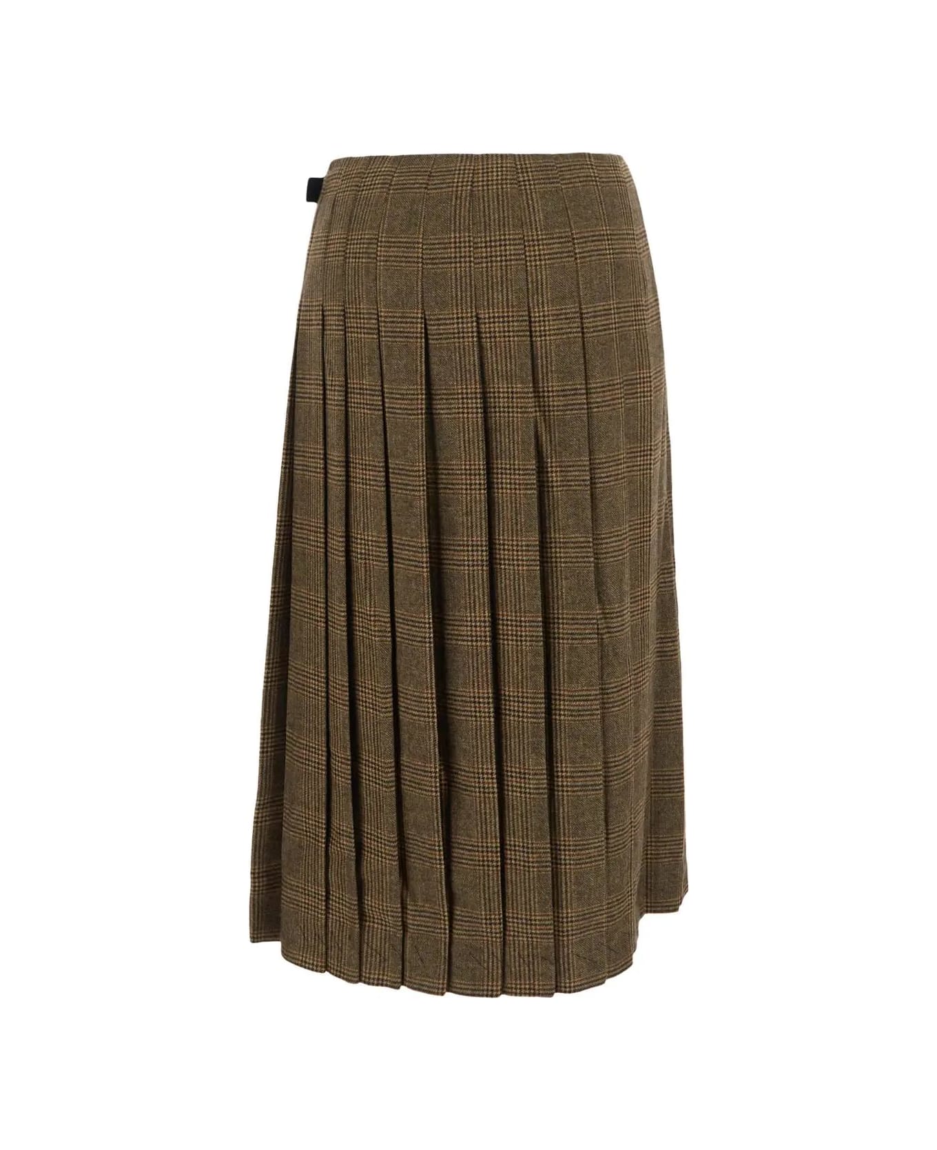 Quira Kilt Skirt - Brown スカート
