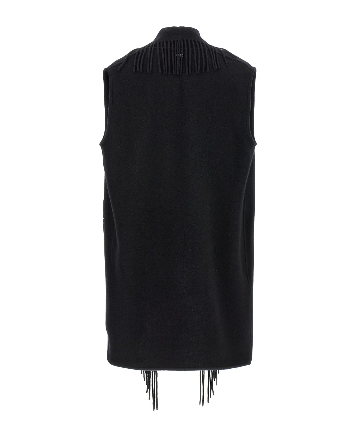 Herno Fringed Vest - nero ベスト