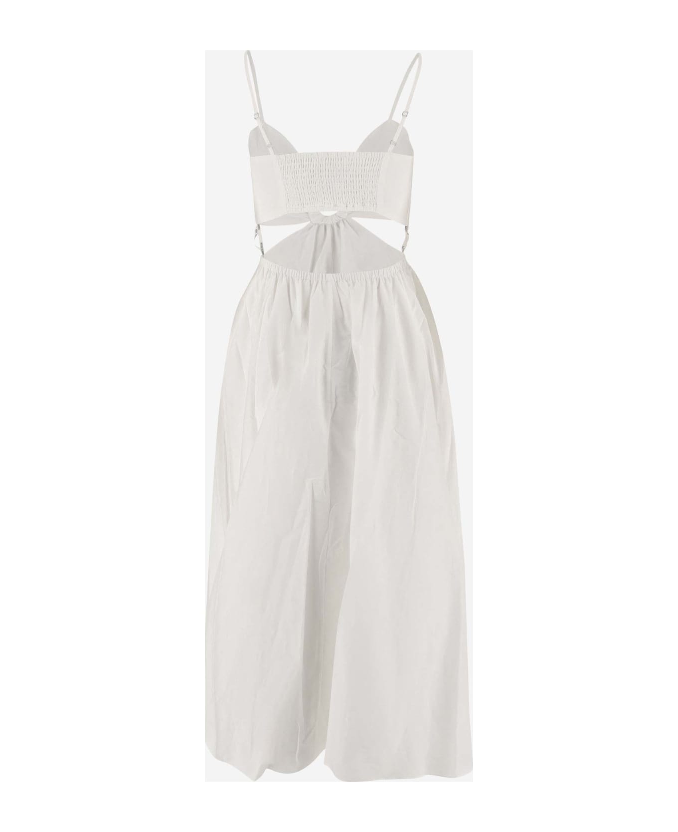 Michael Kors Cotton And Silk Dress - White