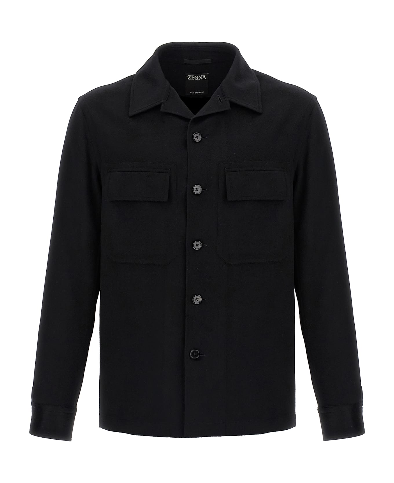 Zegna 'alba' Overshirt - Black  