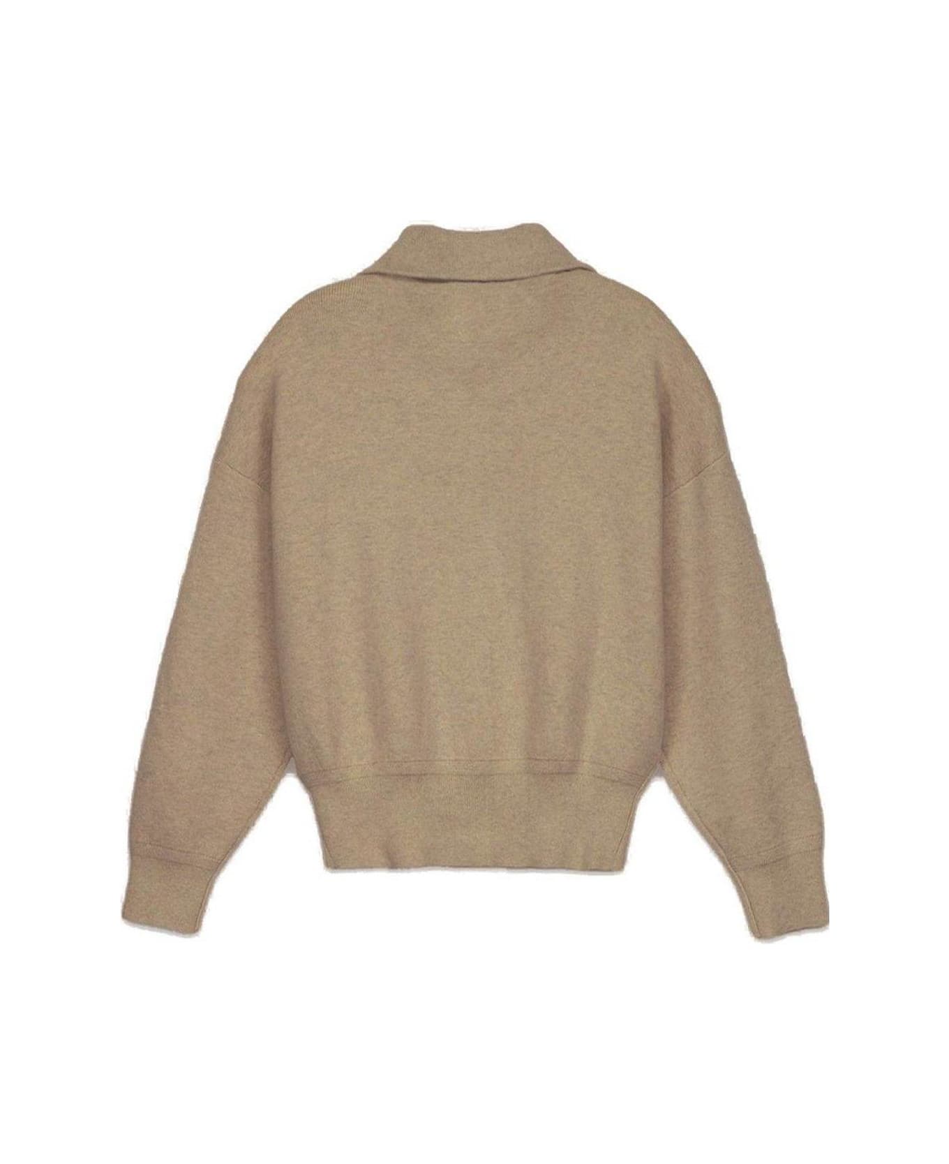 Marant Étoile Axelle Zip-up Cardigan - BEIGE