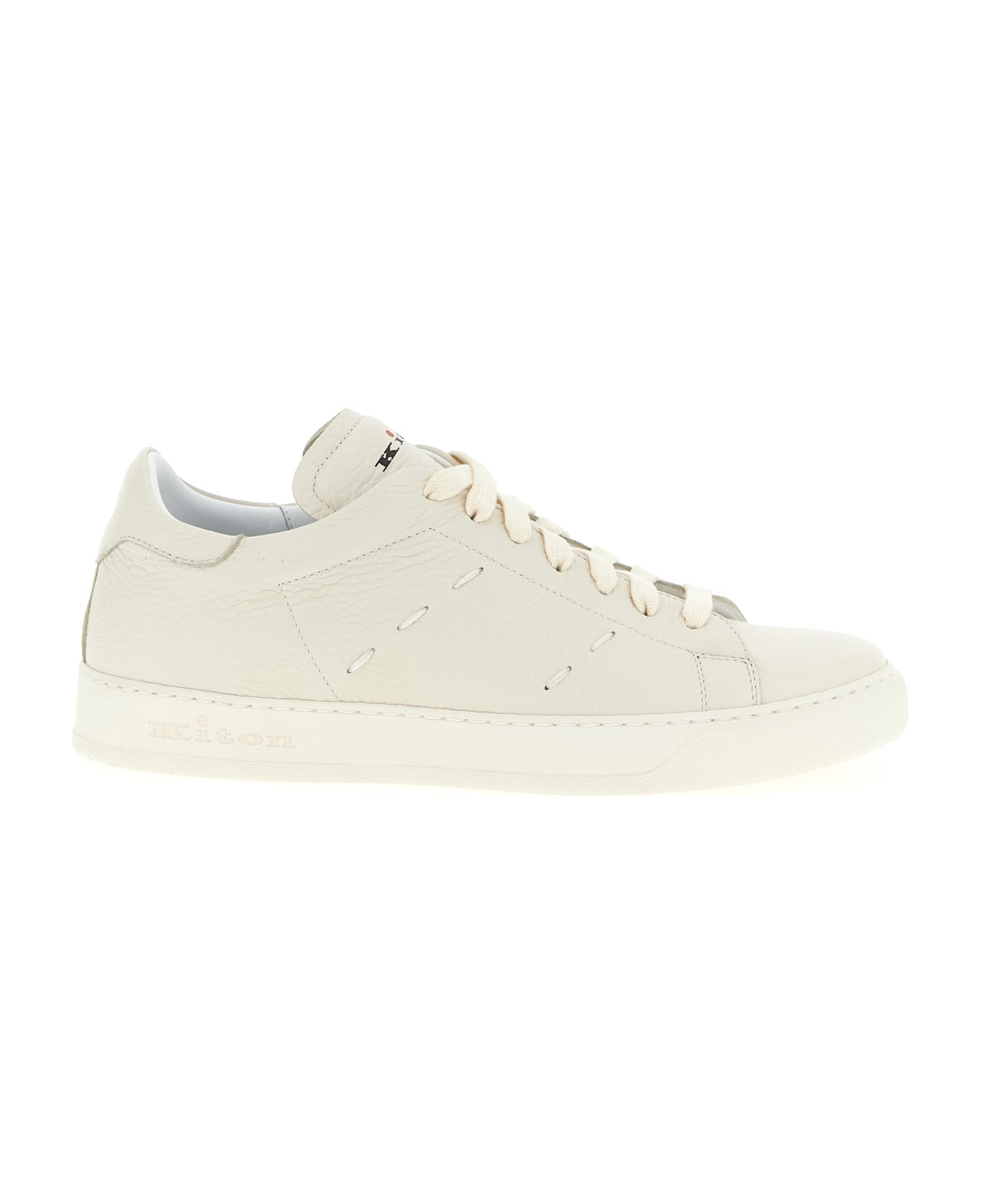 Kiton Leather Sneakers - White