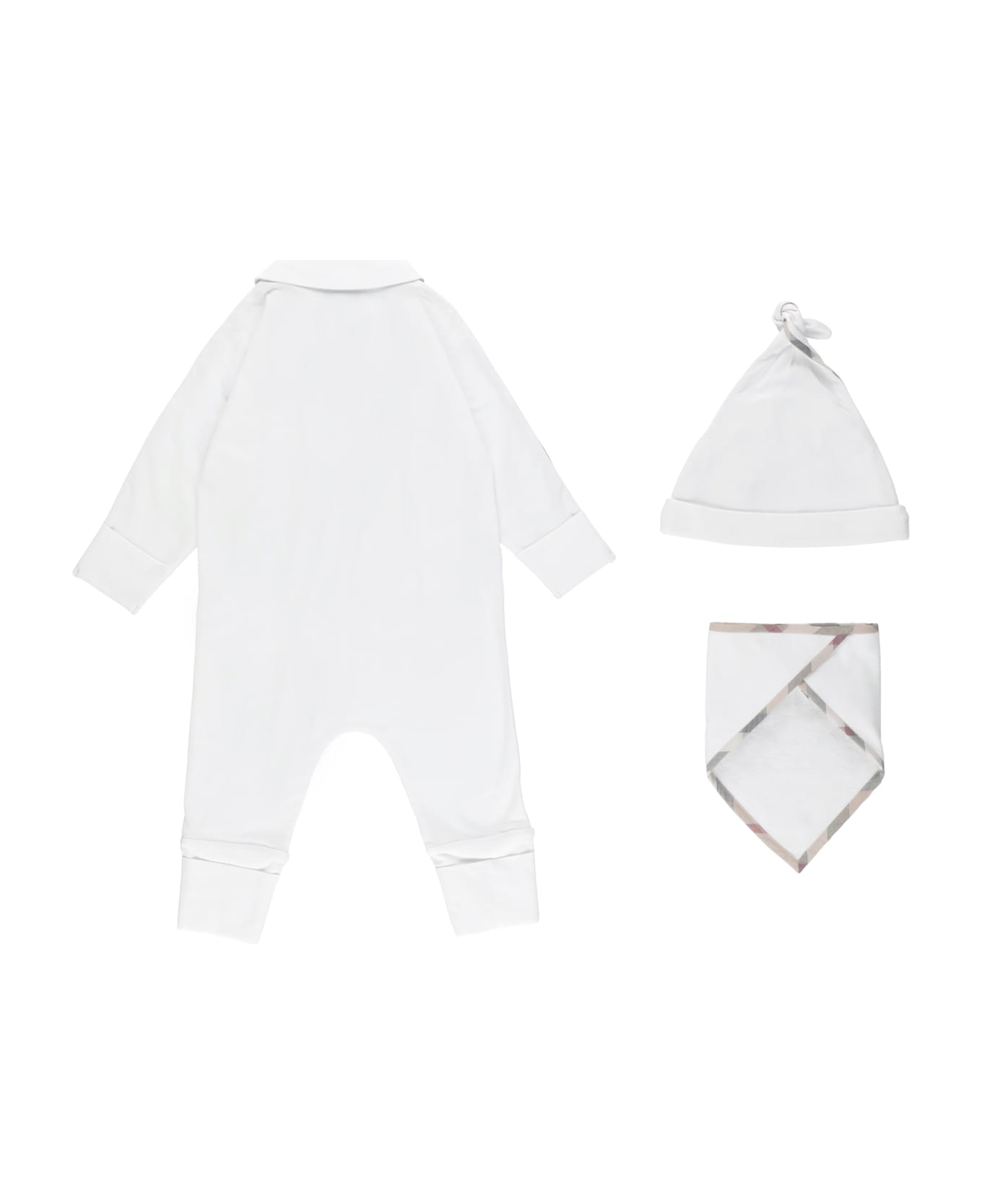 Burberry Cotton Three-piece Set - Bianco