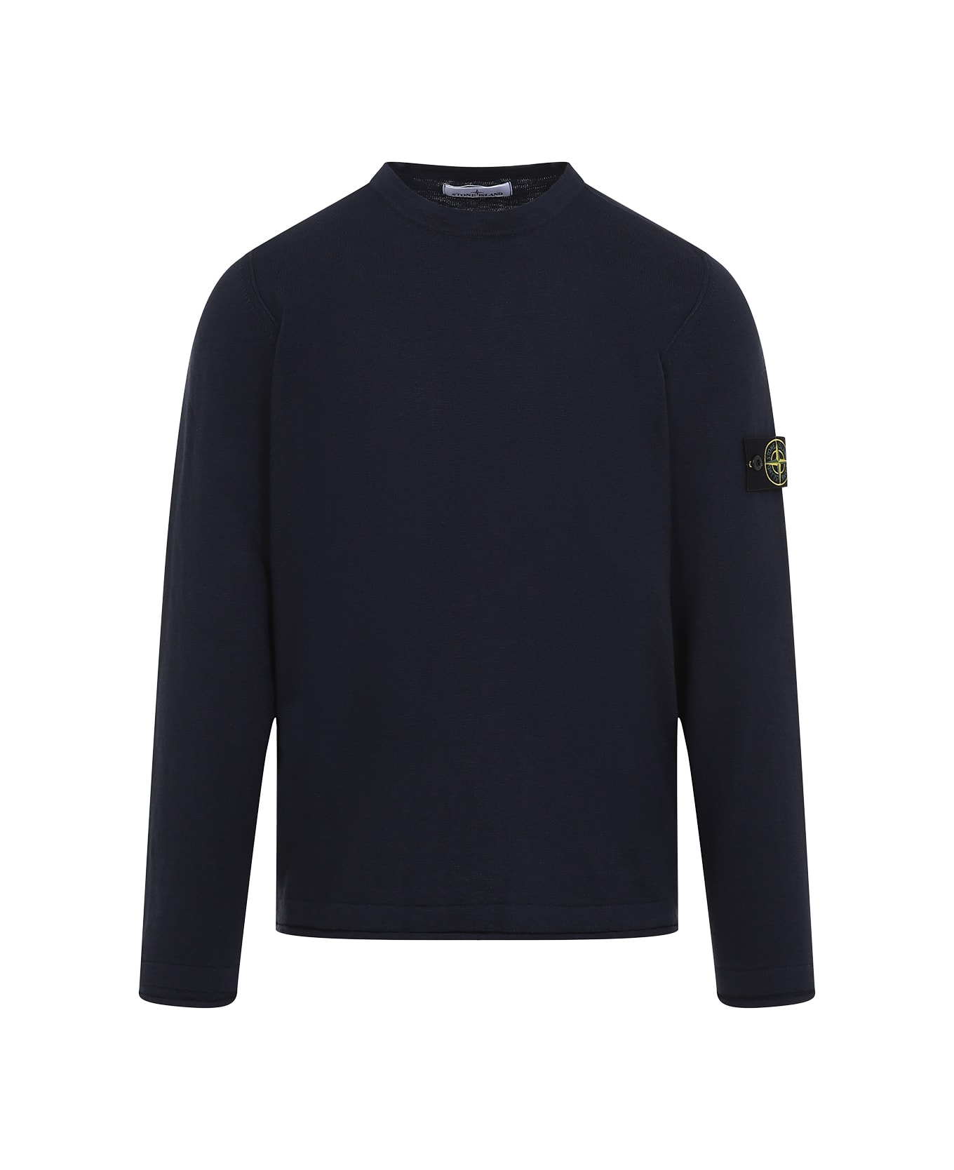 Stone Island Crew Neck Pullover - Navy Blue ニットウェア