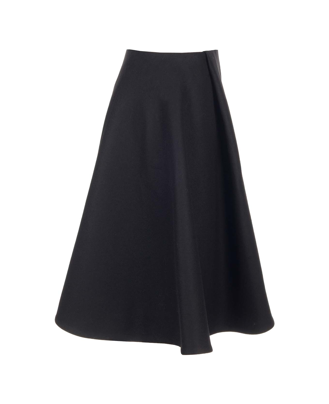 Khaite 'farla' A-line Skirt - NERO