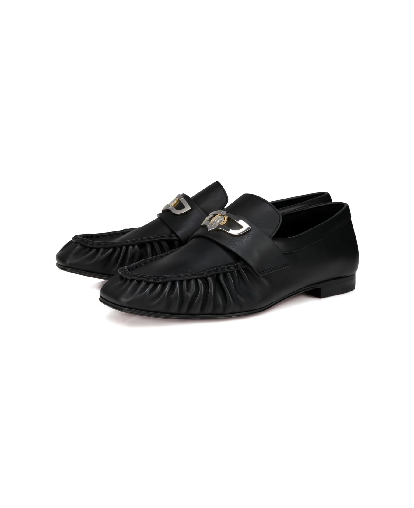 Christian Louboutin Leather Loafers - Black