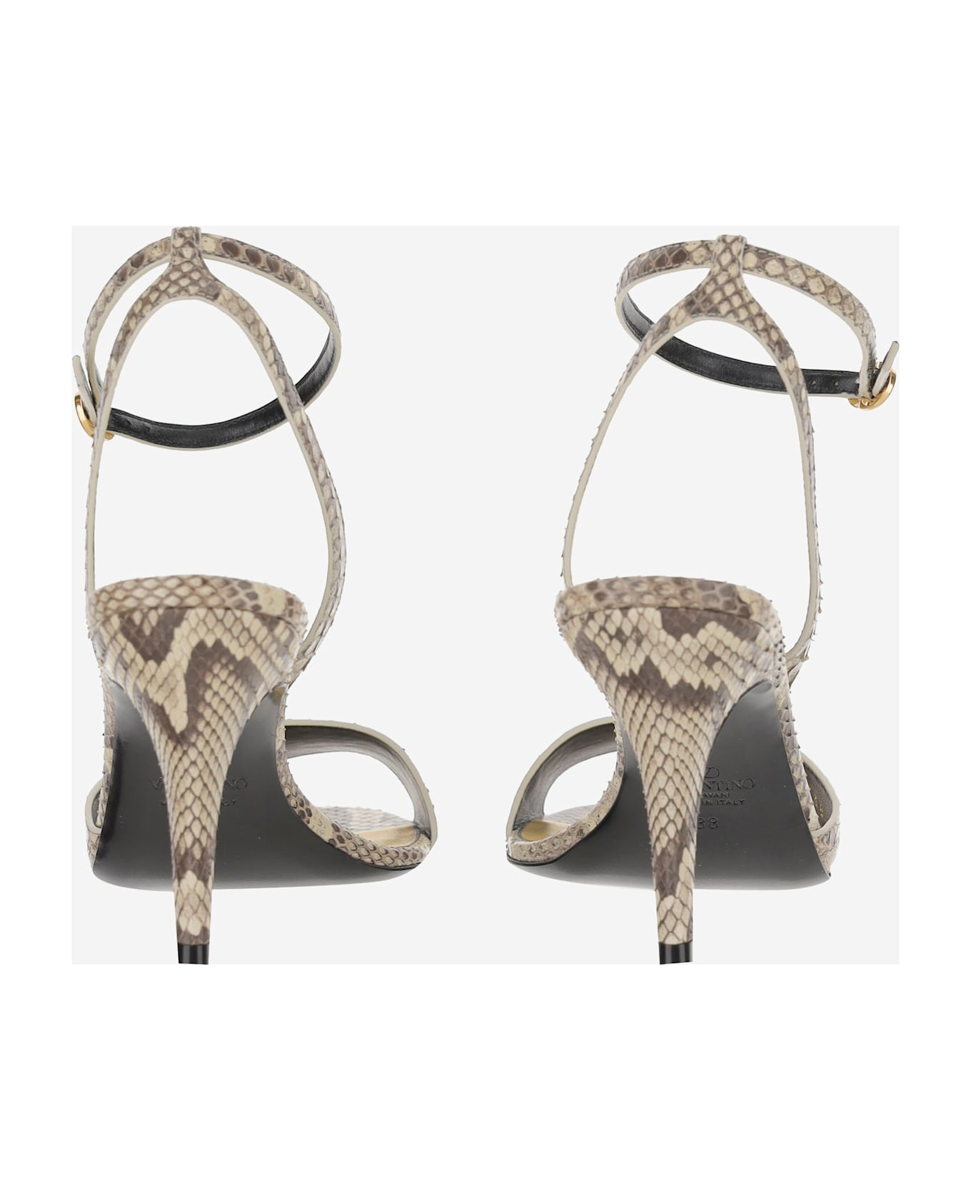 Valentino Garavani Python Heeled Shoe - Red