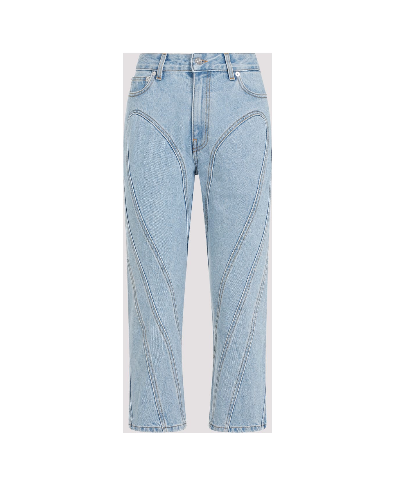 Mugler Cotton Jeans - Light Blue