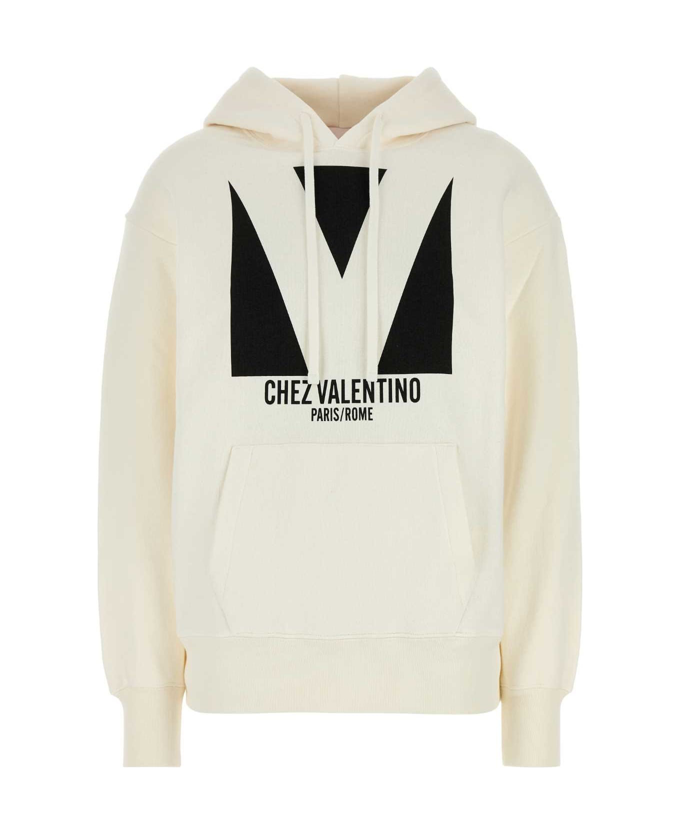 Valentino Garavani Ivory Cotton Sweatshirt - AVORIO