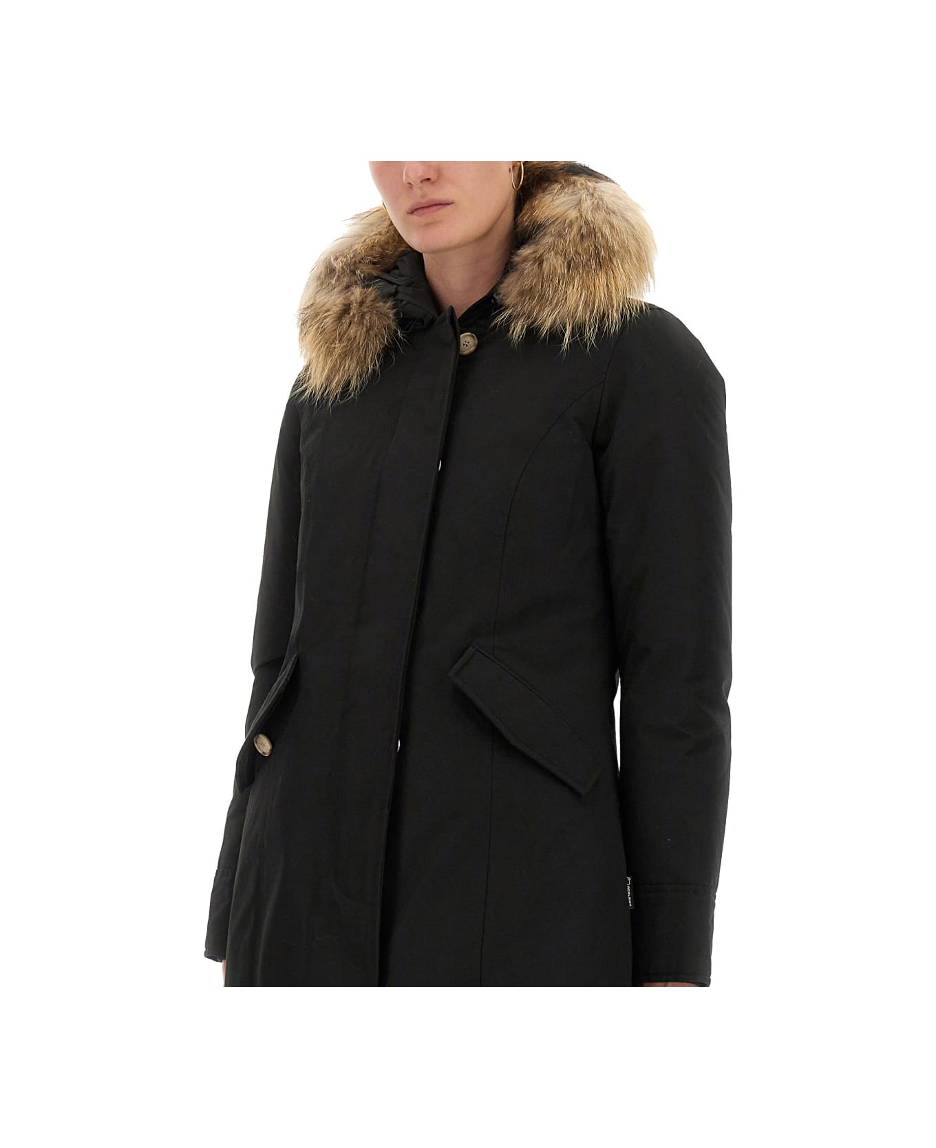 Woolrich "artic Racoon" Parka - BLACK