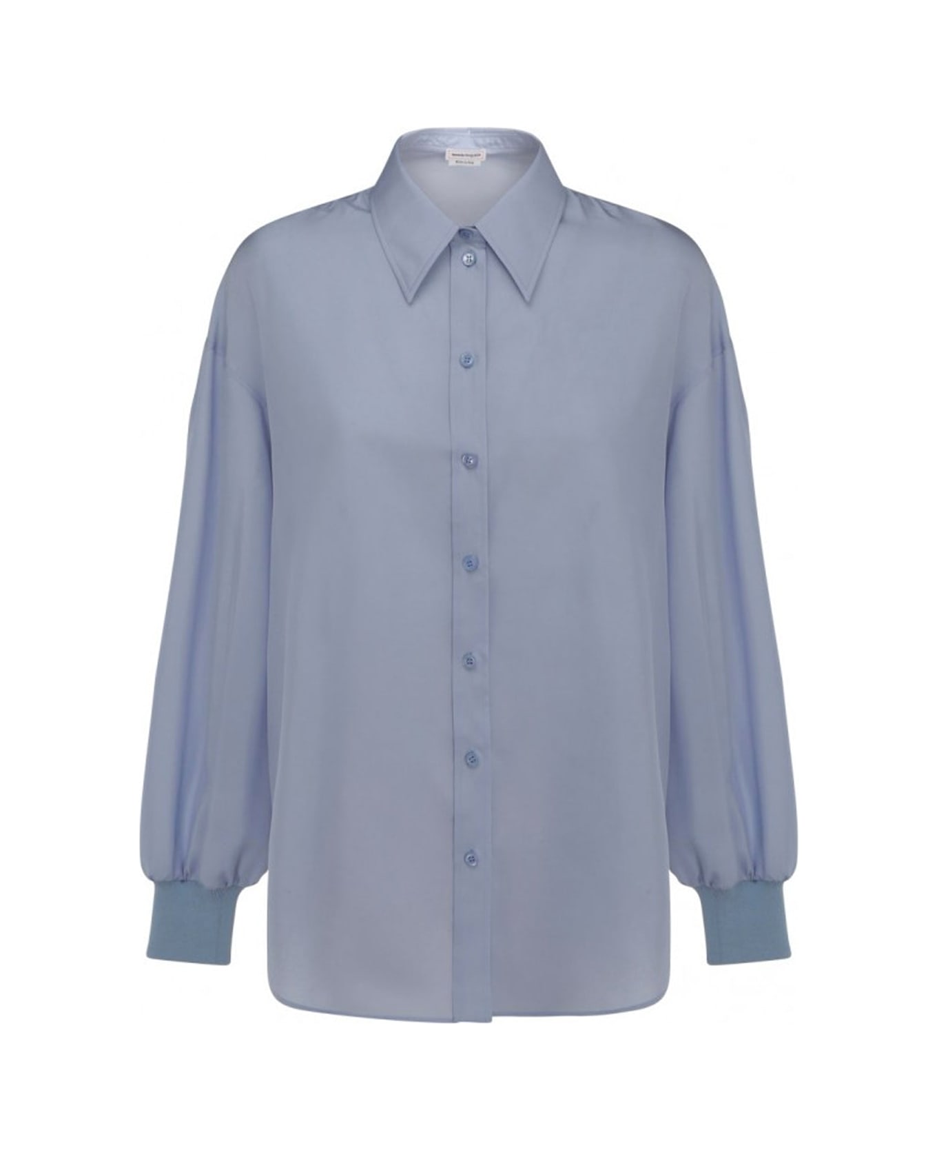 Alexander McQueen Silk Shirt - Blue シャツ
