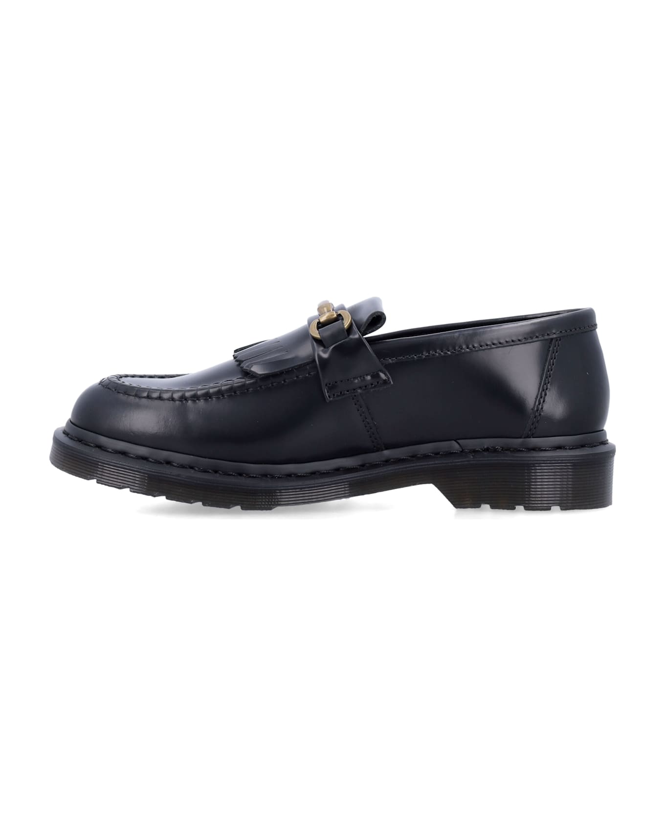 Dr. Martens Adrian Snaffle Loafers - Black Polished Smooth