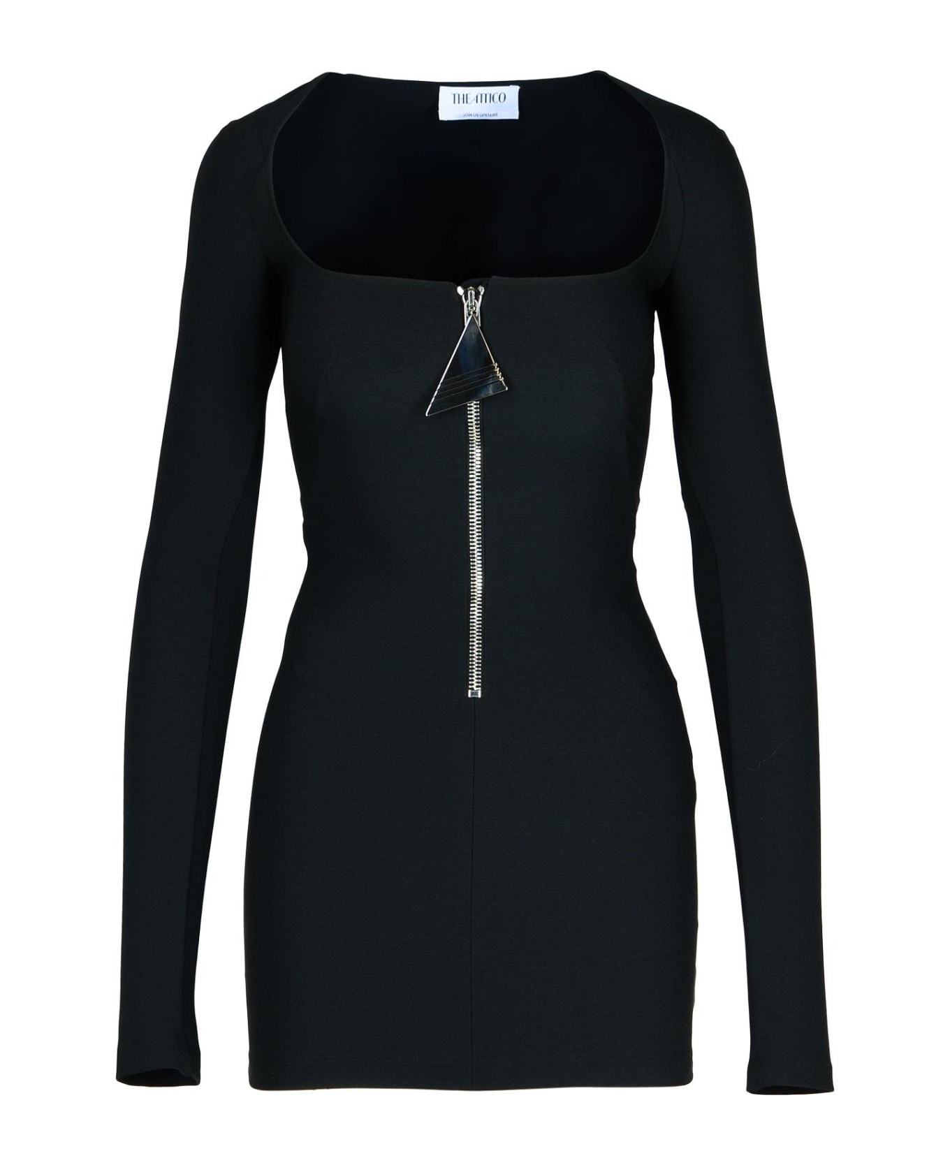 The Attico Black Polyester Blend Dress - BLACK