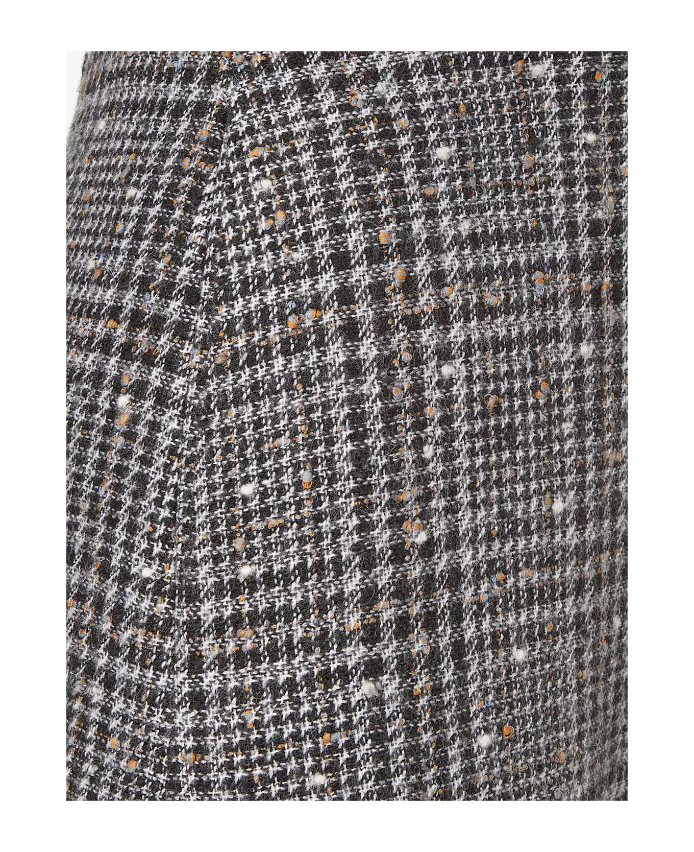 Fendi Check Tweed Skirt - SMOKE-25
